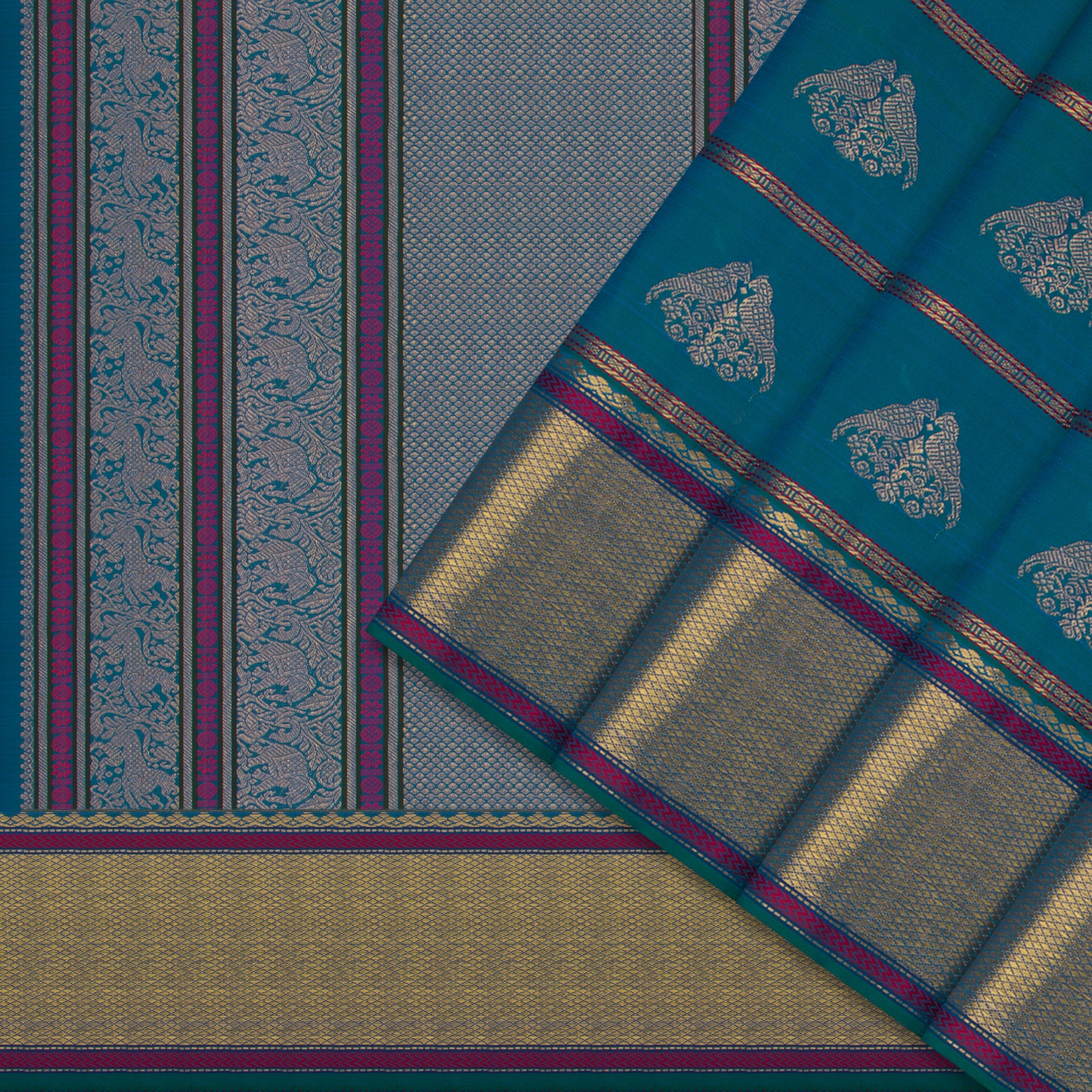 Kanakavalli Kanjivaram Silk Sari 25-041-HS001-03172 - Cover View