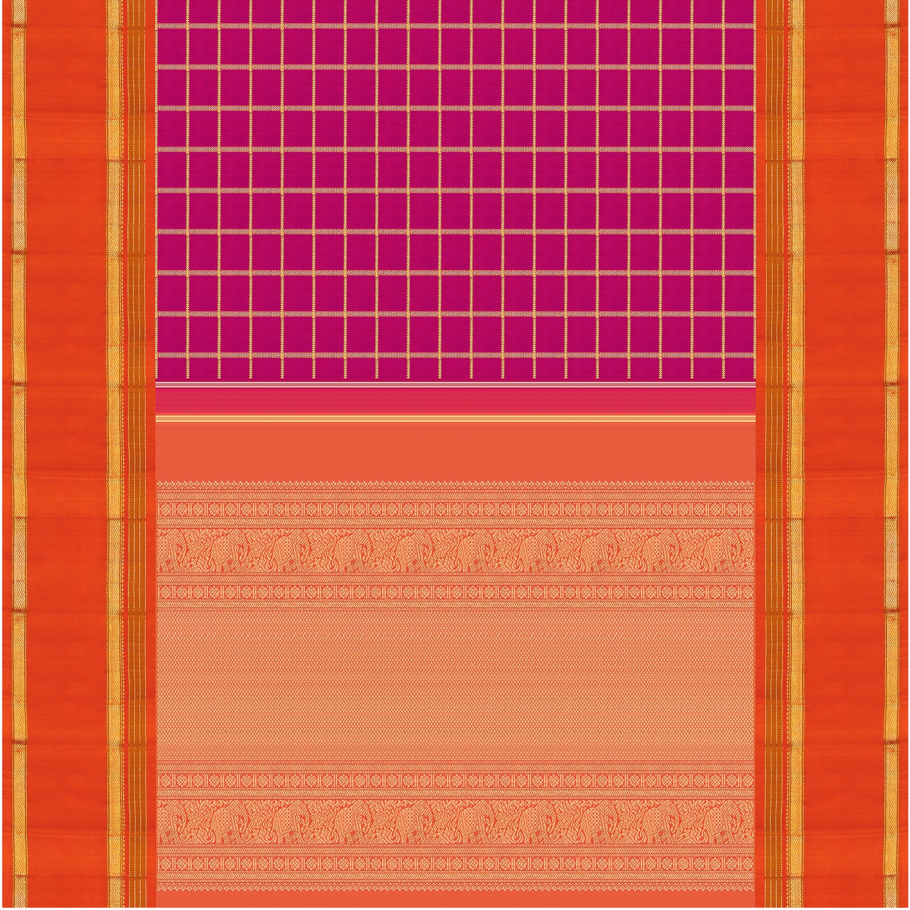 Kanakavalli Kanjivaram Silk Sari 25-041-HS001-03174 - Full View