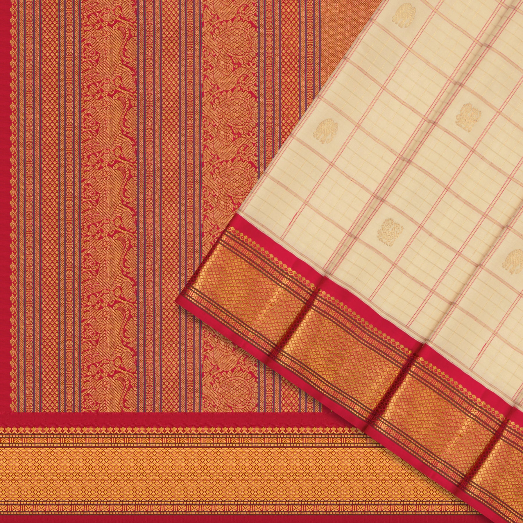Kanakavalli Kanjivaram Silk Sari 25-041-HS001-03183 - Cover View