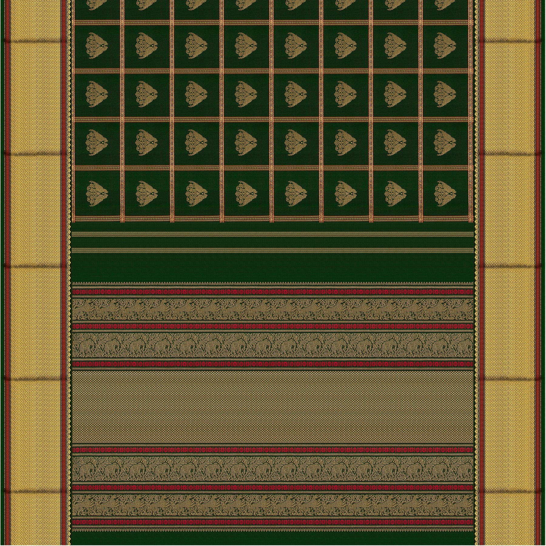 Kanakavalli Kanjivaram Silk Sari 25-041-HS001-04149 - Full View