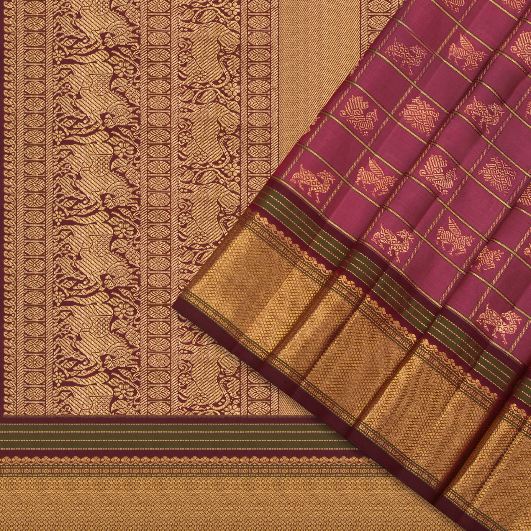 Kanakavalli Kanjivaram Silk Sari 25-041-HS001-04153 - Cover View