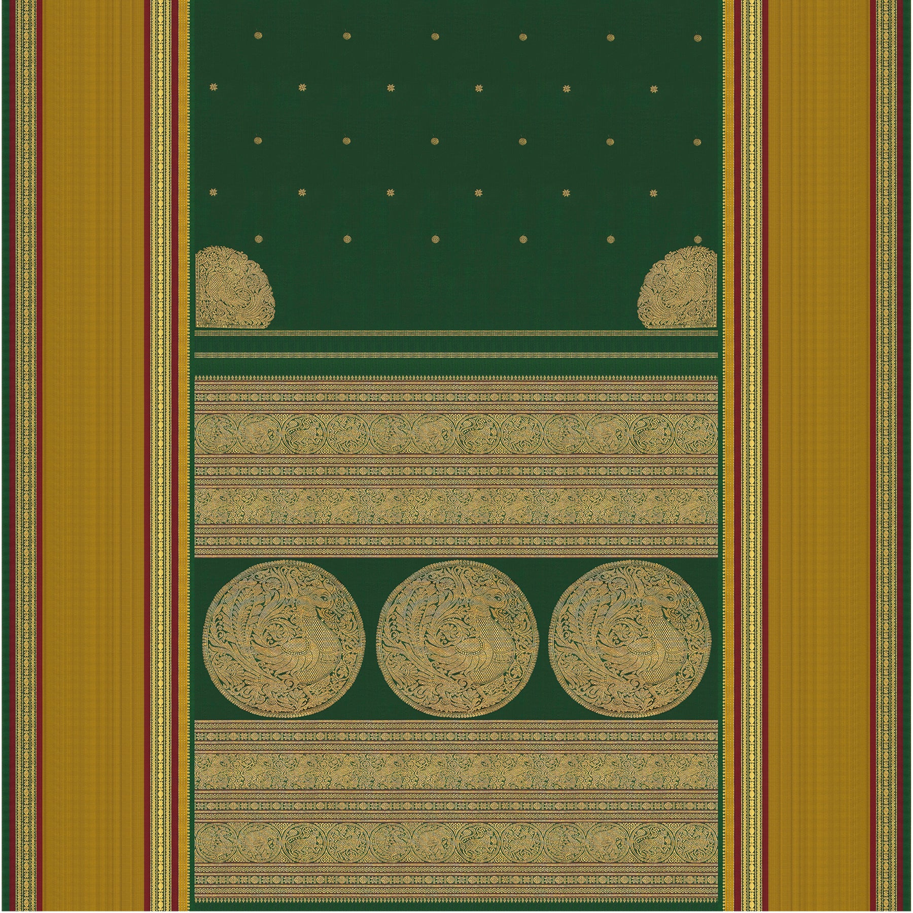 Kanakavalli Kanjivaram Silk Sari 25-041-HS001-04163 - Full View