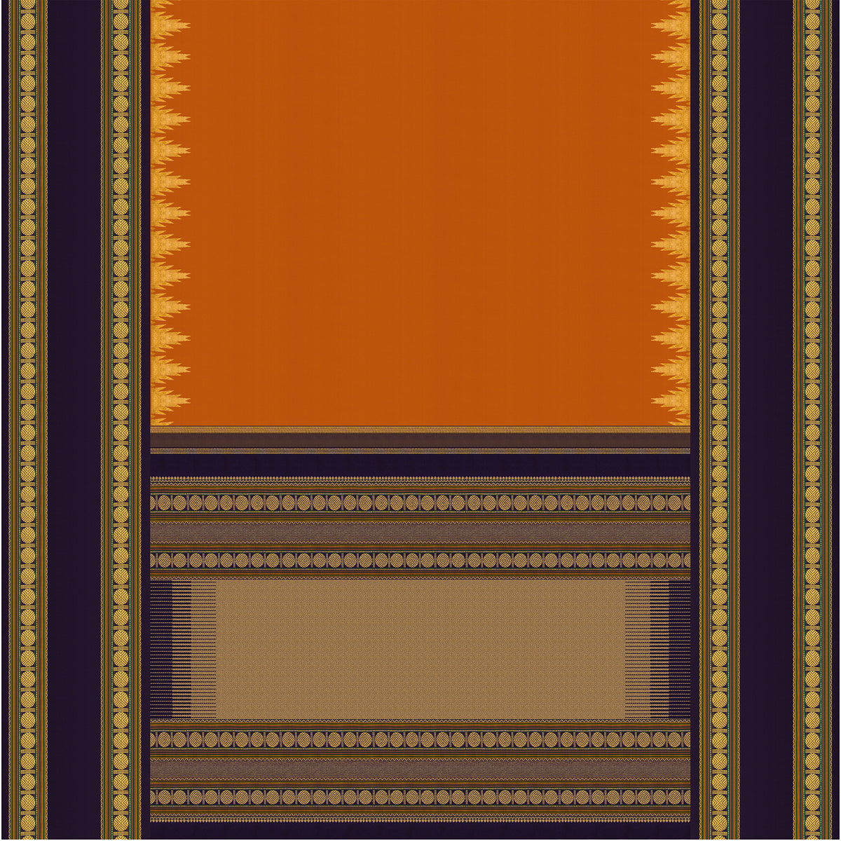 Kanakavalli Kanjivaram Silk Sari 25-041-HS001-04567 - Full View