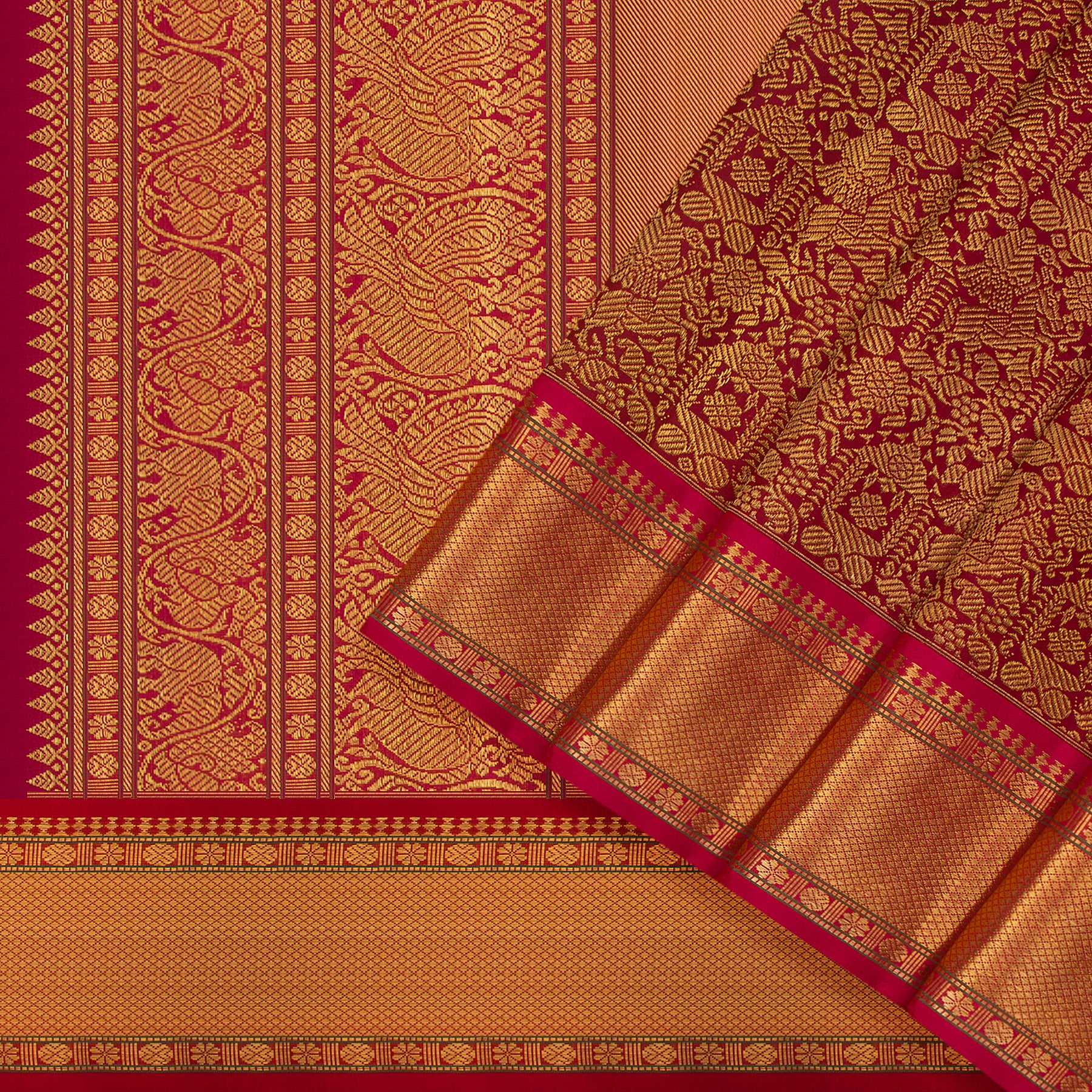 Kanakavalli Kanjivaram Silk Sari 25-041-HS001-04569 - Cover View