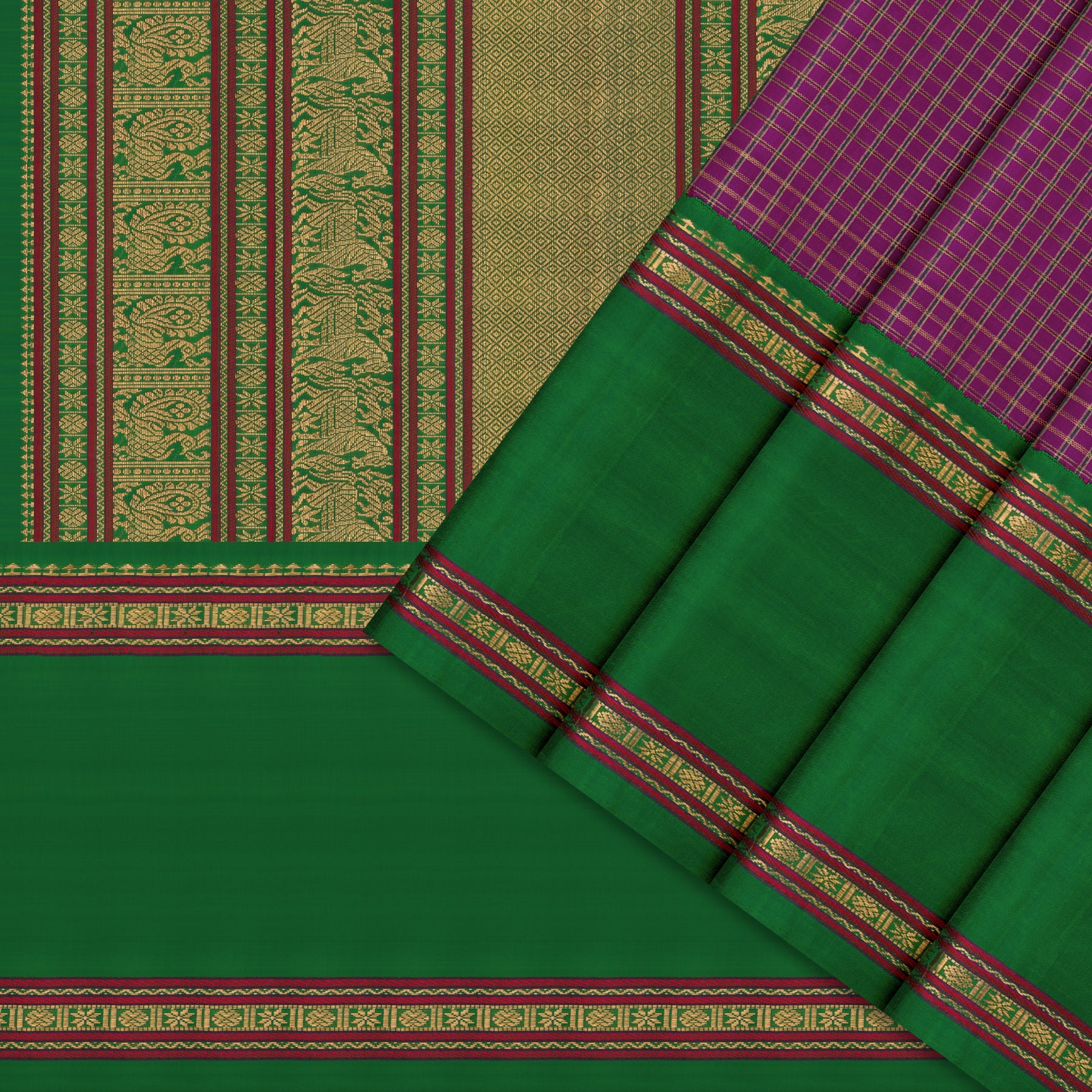 Kanakavalli Kanjivaram Silk Sari 25-041-HS001-04922 - Cover View