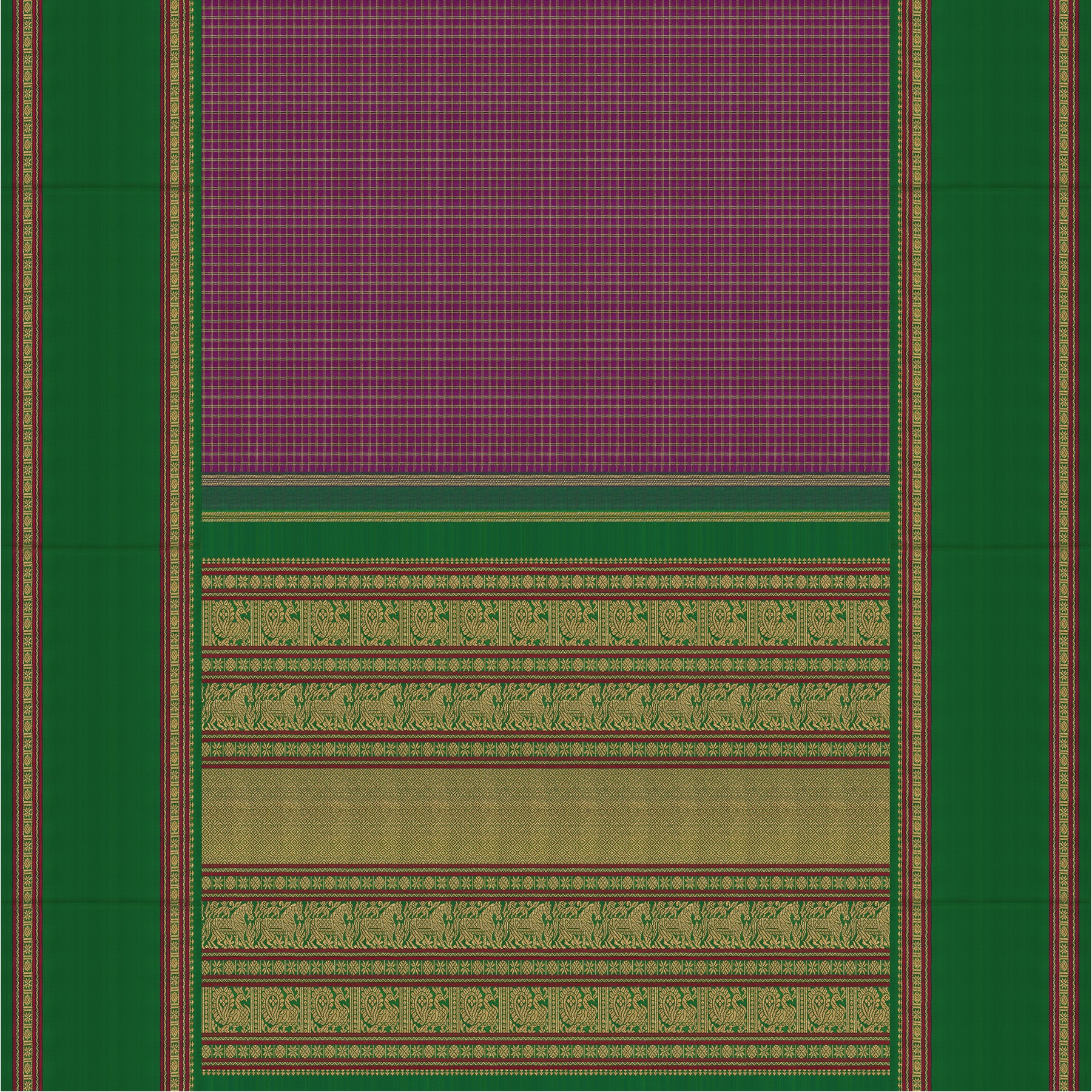 Kanakavalli Kanjivaram Silk Sari 25-041-HS001-04922 - Full View