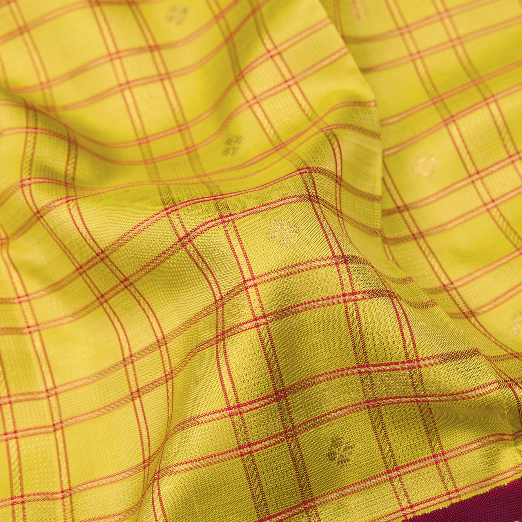 Kanakavalli Kanjivaram Silk Sari 25-041-HS001-06578 - Fabric View