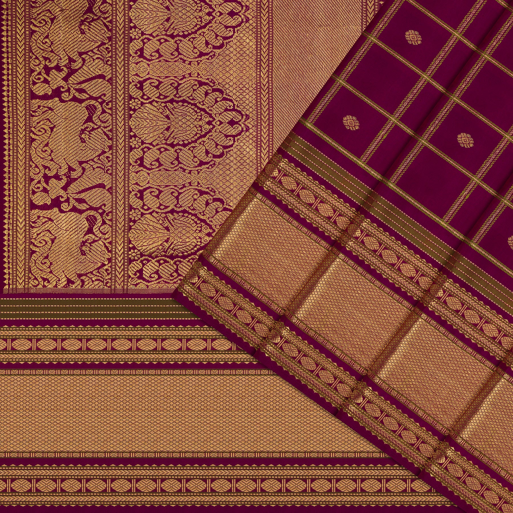 Kanakavalli Kanjivaram Silk Sari 25-041-HS001-07205 - Cover View