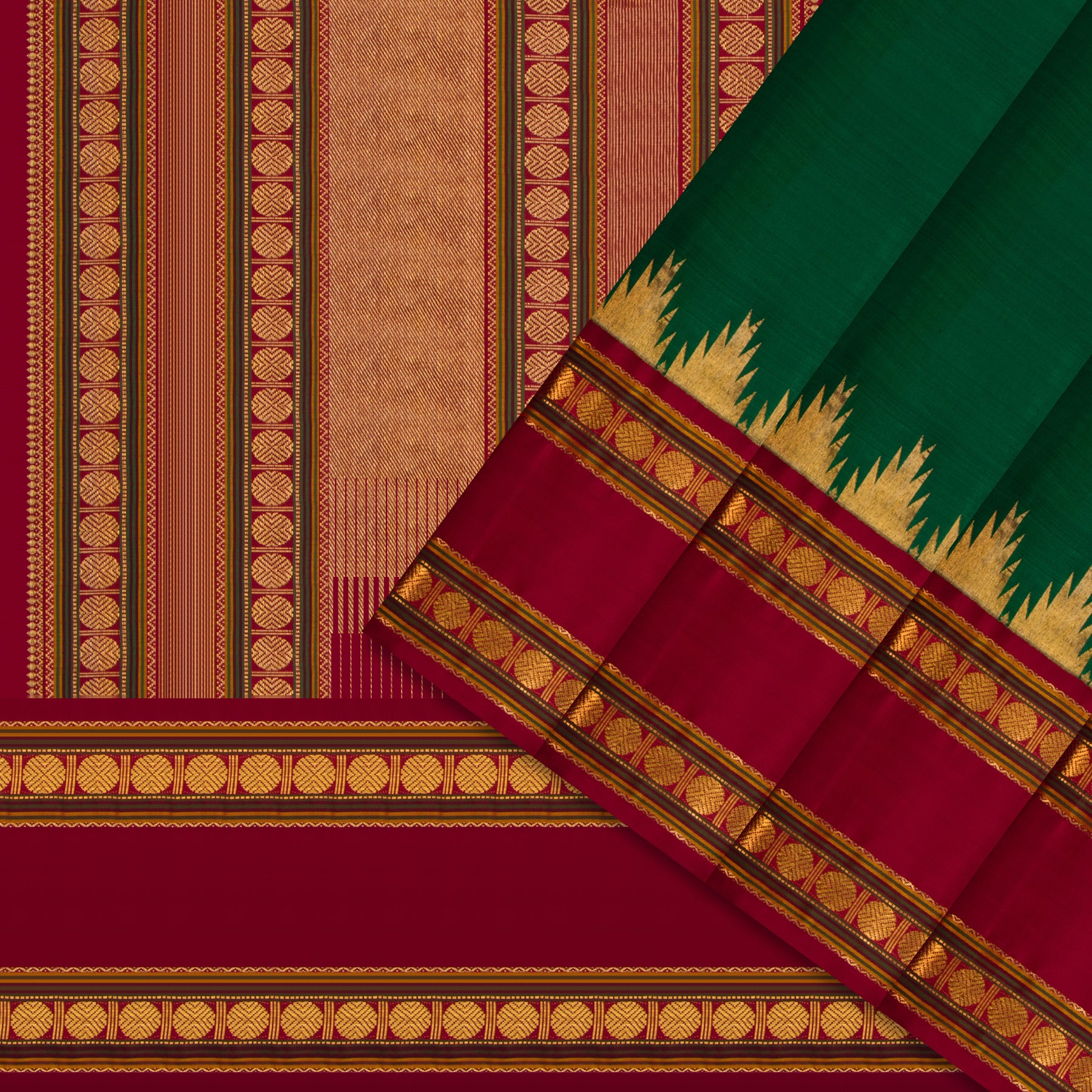 Kanakavalli Kanjivaram Silk Sari 25-041-HS001-08022 - Cover View