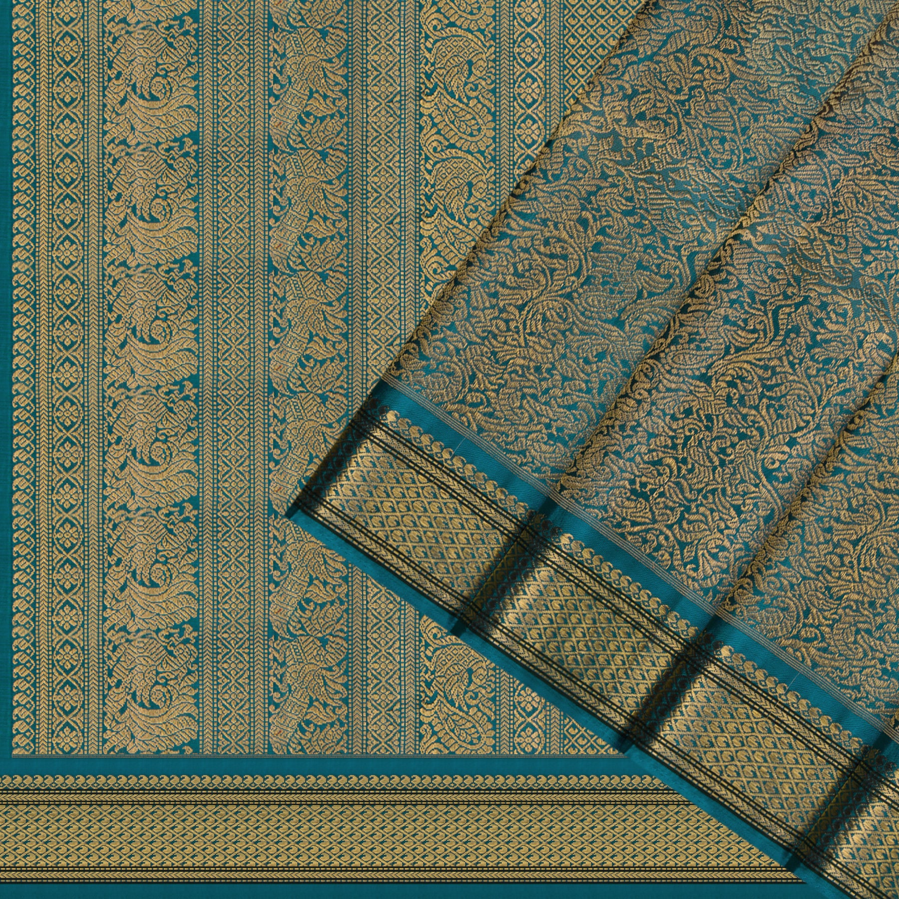 Kanakavalli Kanjivaram Silk Sari 25-041-HS001-09172 - Cover View