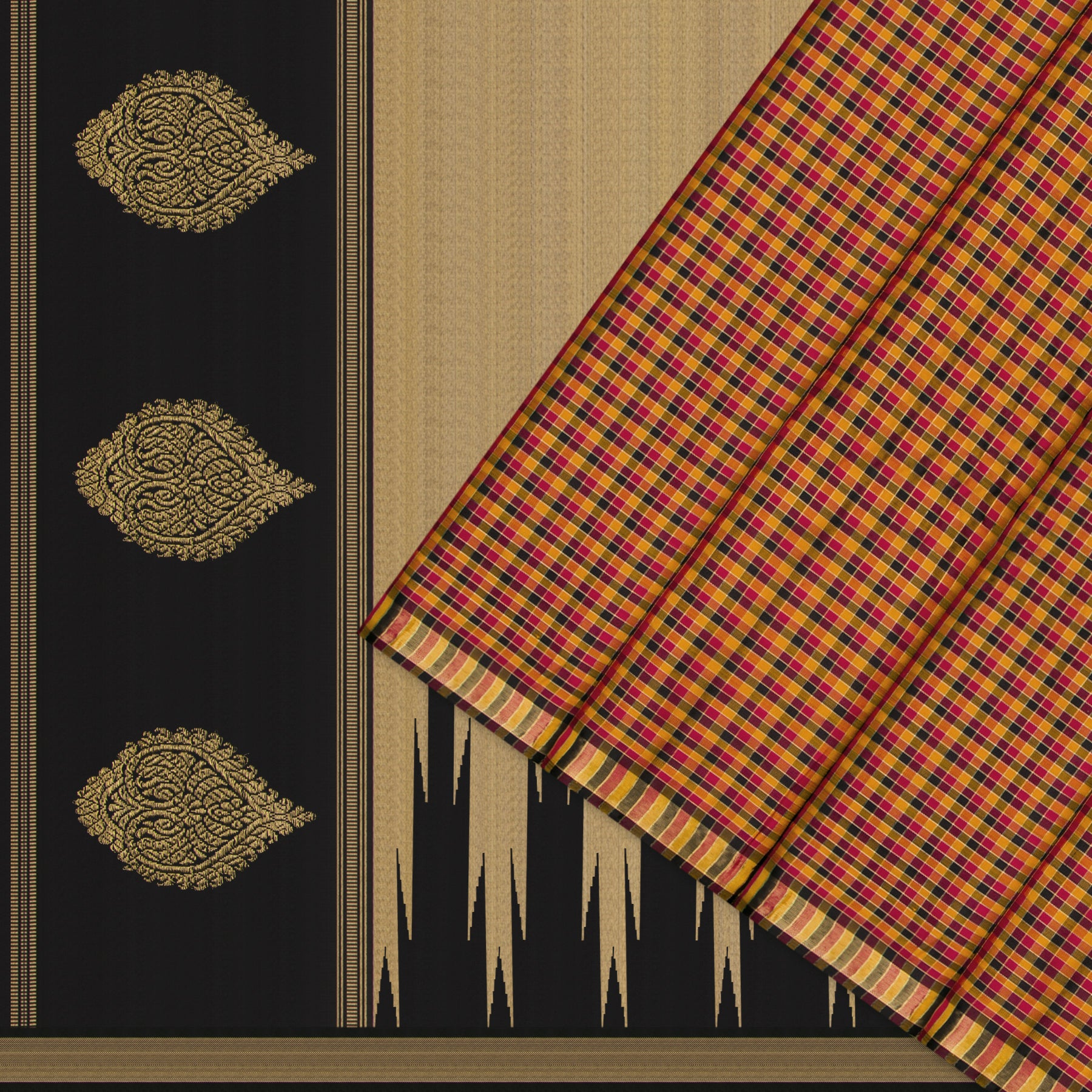 Kanakavalli Kanjivaram Silk Sari 25-041-HS001-09203 - Cover View