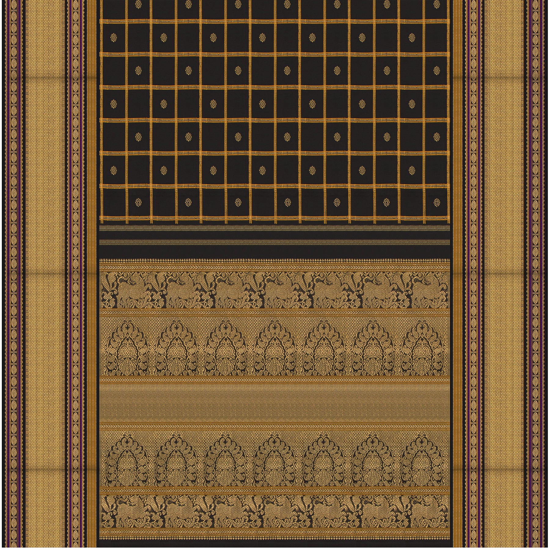 Kanakavalli Kanjivaram Silk Sari 25-041-HS001-10831 - Full View