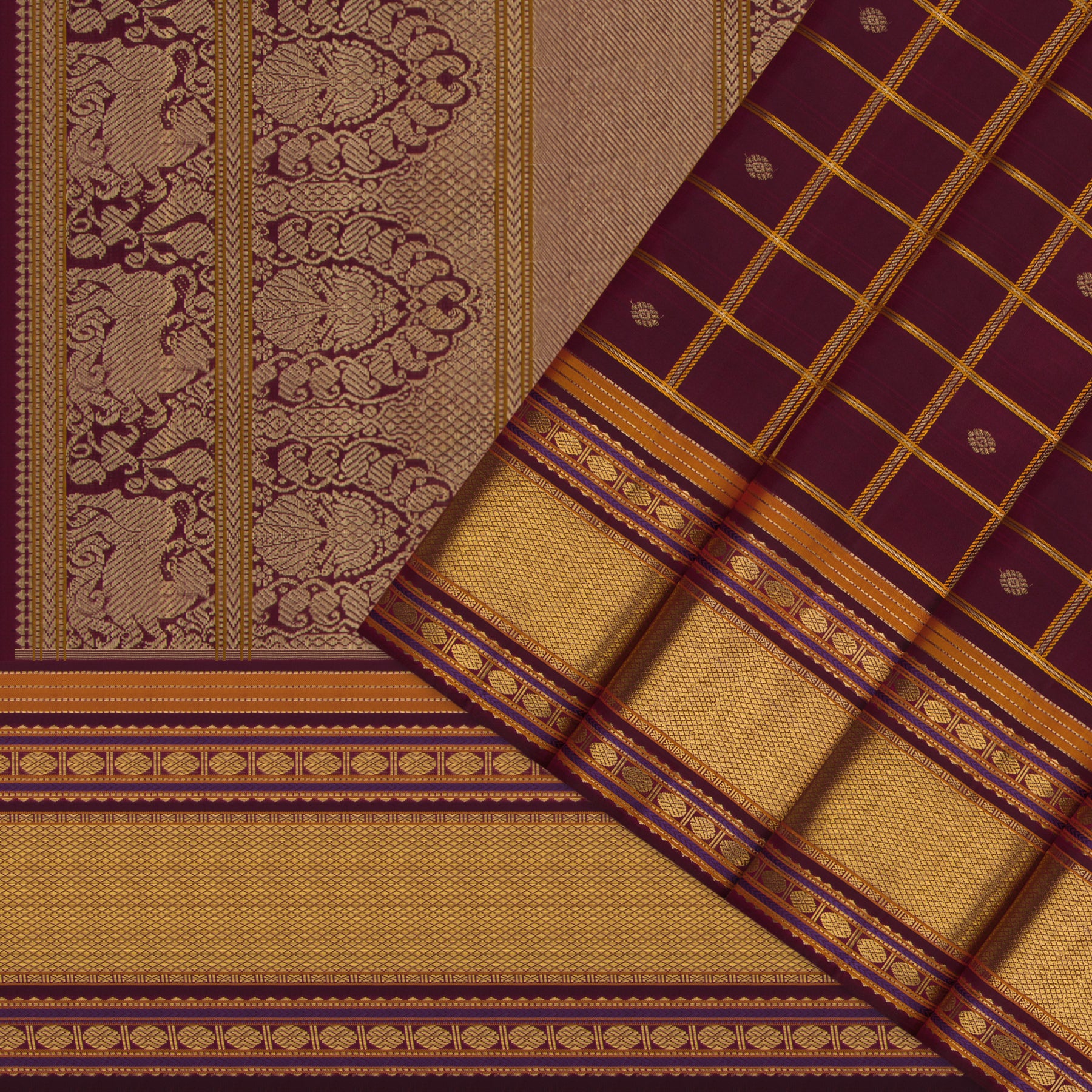 Kanakavalli Kanjivaram Silk Sari 25-041-HS001-10837 - Cover View