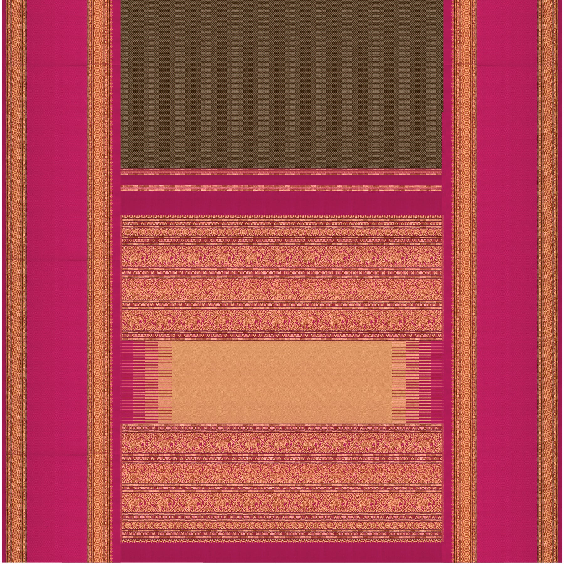 Kanakavalli Kanjivaram Silk Sari 25-041-HS001-10839 - Full View