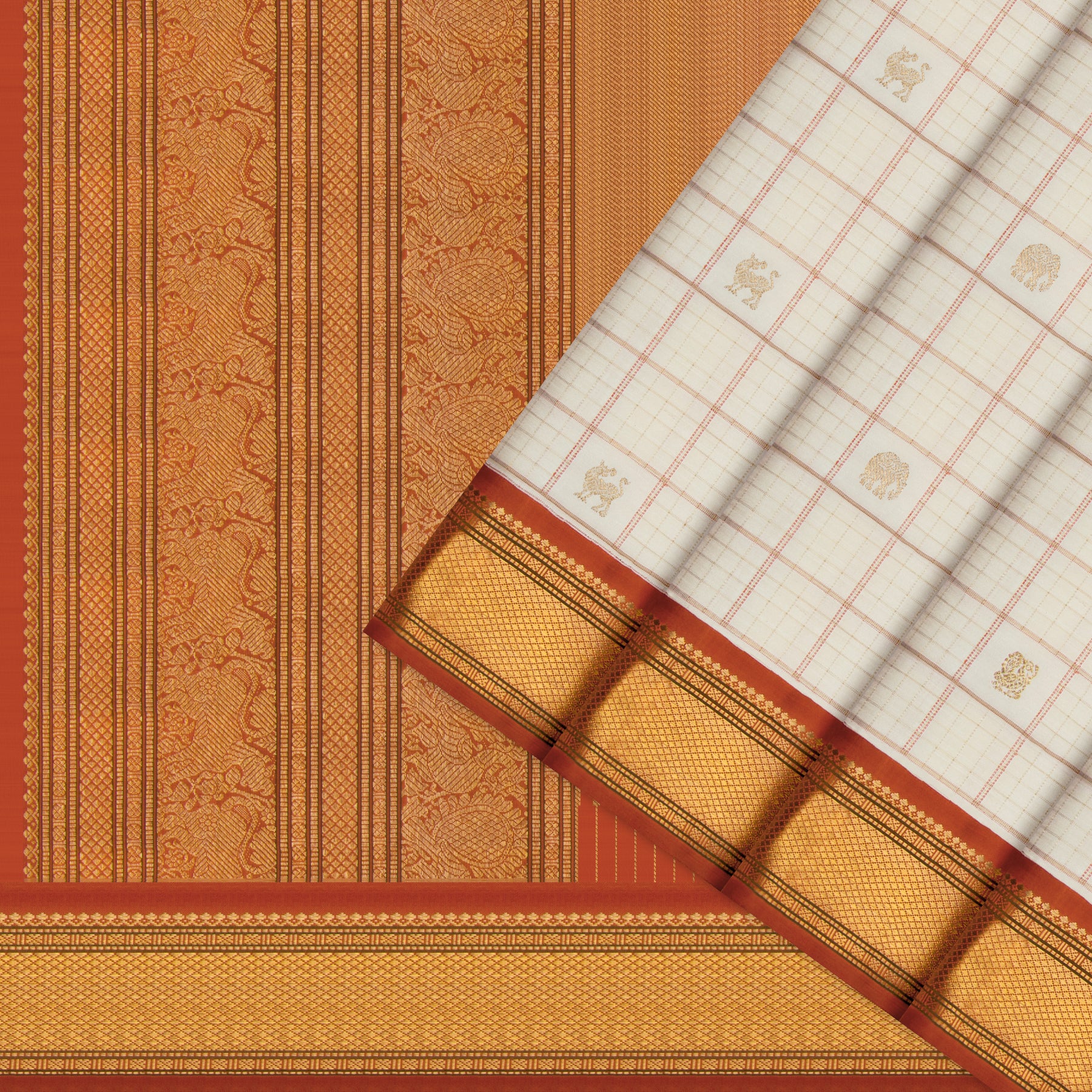Kanakavalli Kanjivaram Silk Sari 25-041-HS001-10844 - Cover View