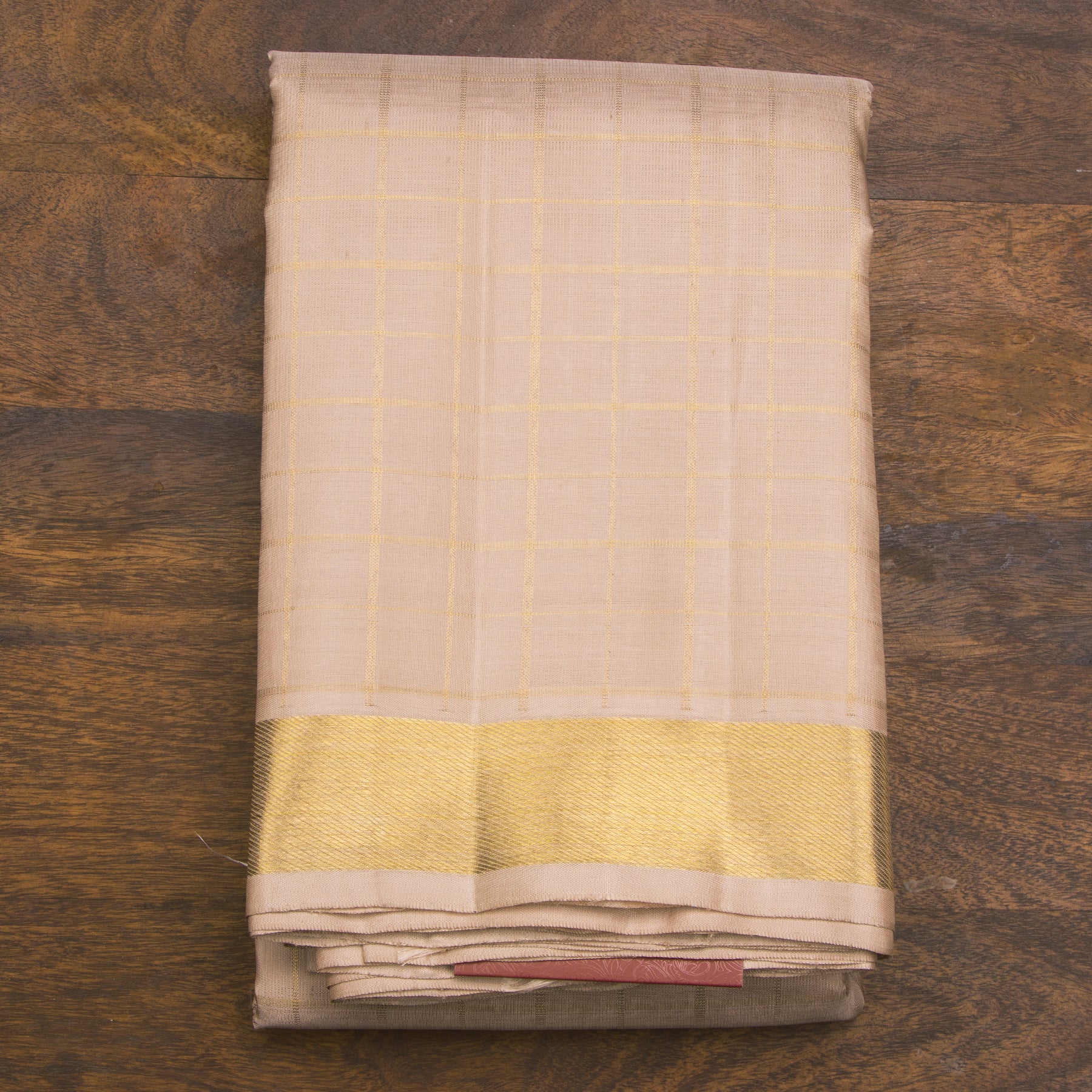 Kanakavalli Kanjivaram Silk Angavastram CO-ORD 25-109-AF001-03527 - Folded View