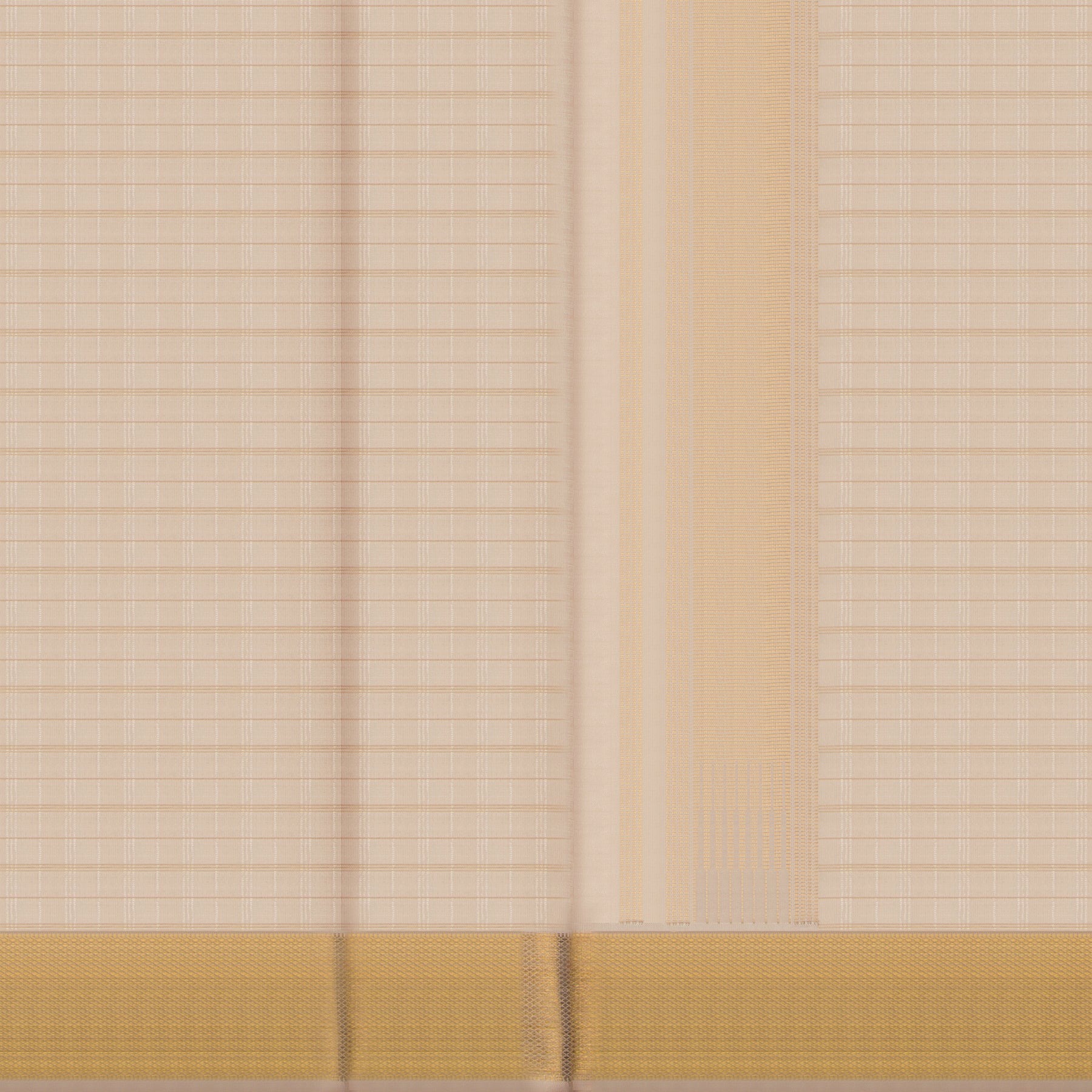 Kanakavalli Kanjivaram Silk Angavastram CO-ORD 25-109-AF001-03529 - Double Pleated View