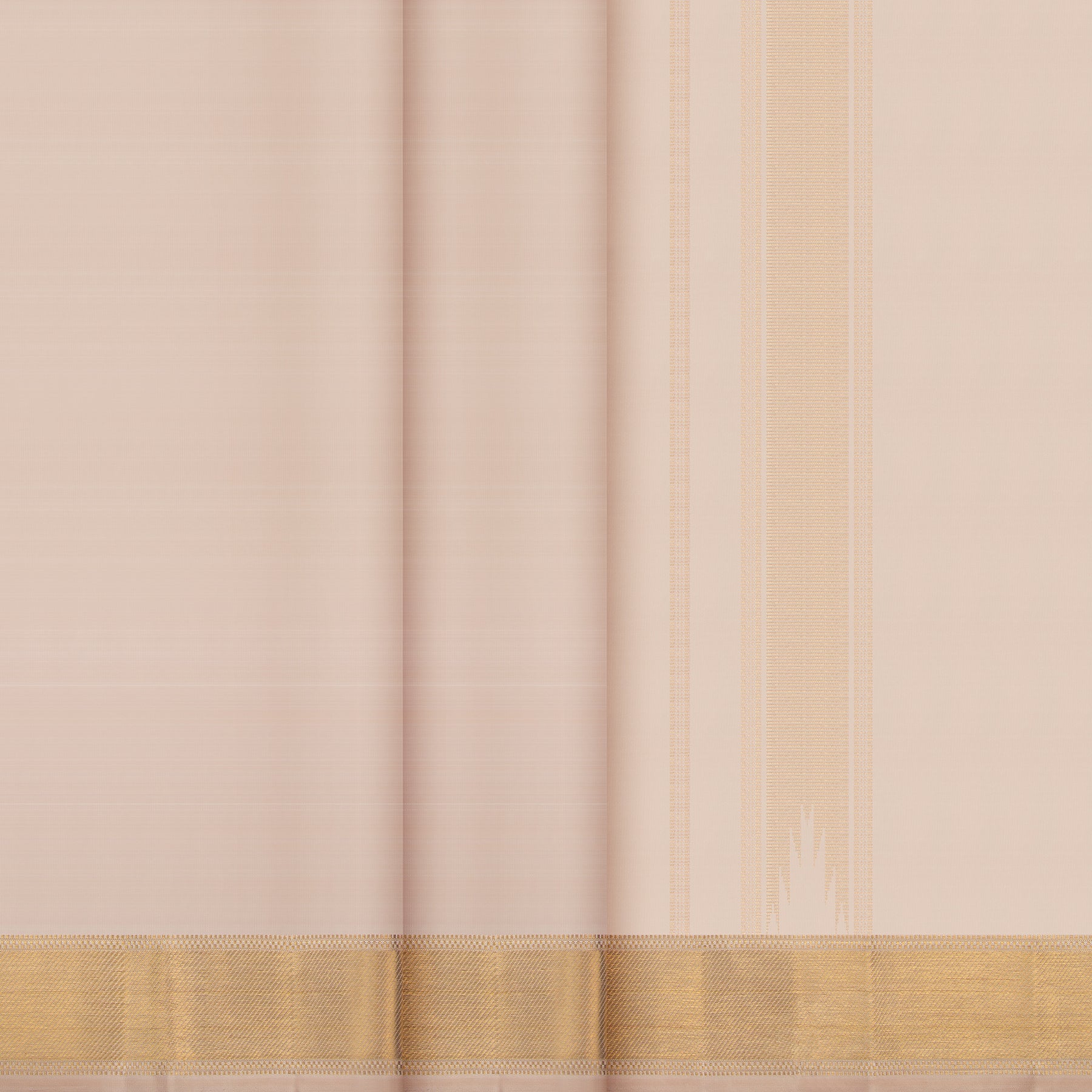 Kanakavalli Kanjivaram Silk Angavastram CO-ORD 25-109-AF001-03531 - Double Pleated View