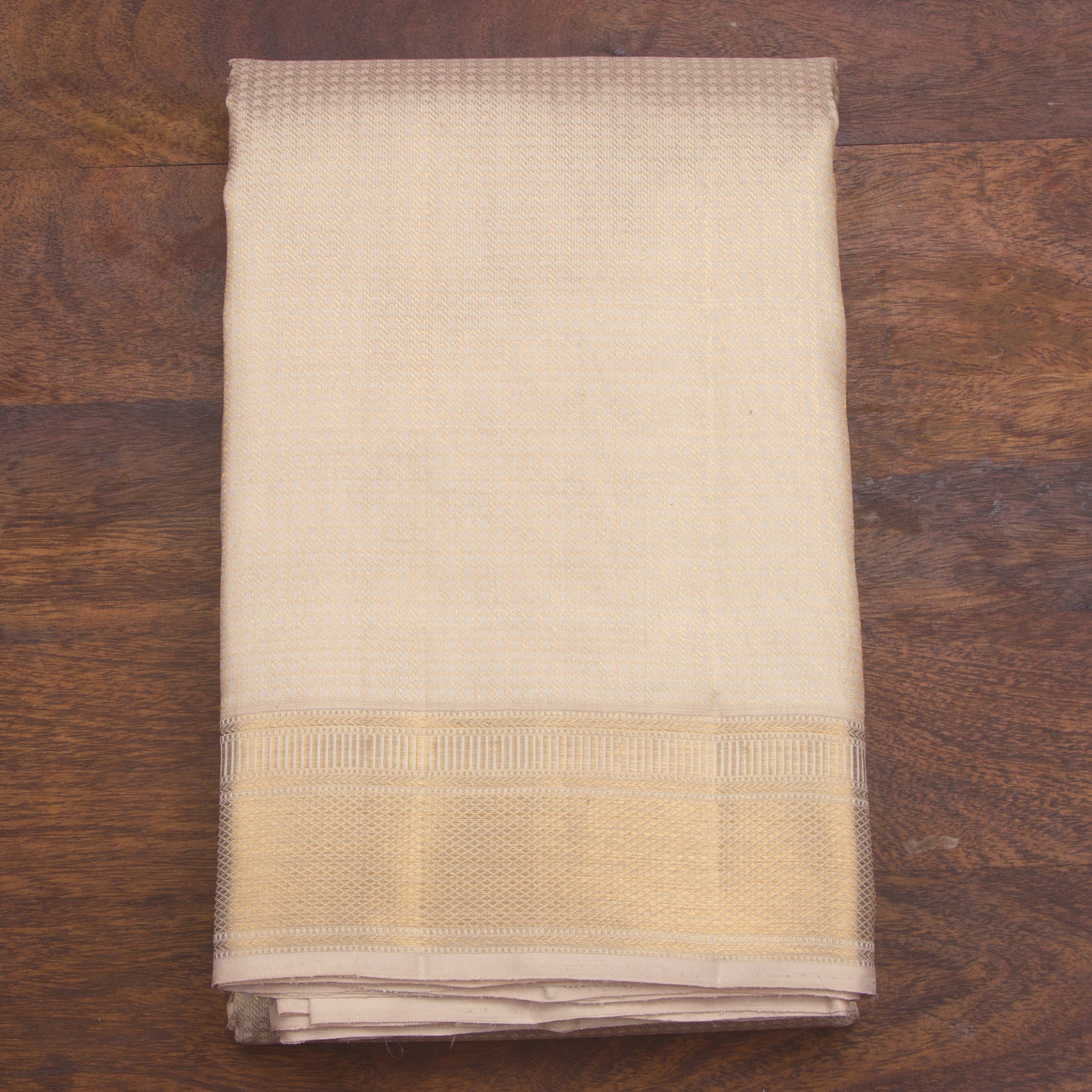 Kanakavalli Kanjivaram Silk Angavastram CO-ORD 25-109-AF001-04941 - Folded View