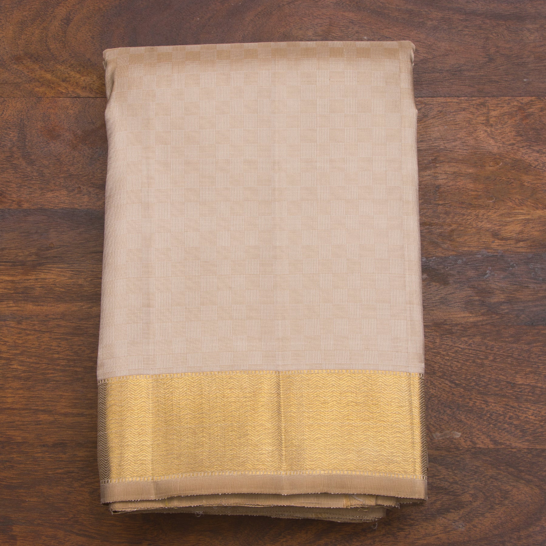 Kanakavalli Kanjivaram Silk Angavastram CO-ORD 25-109-AF001-04943 - Folded View
