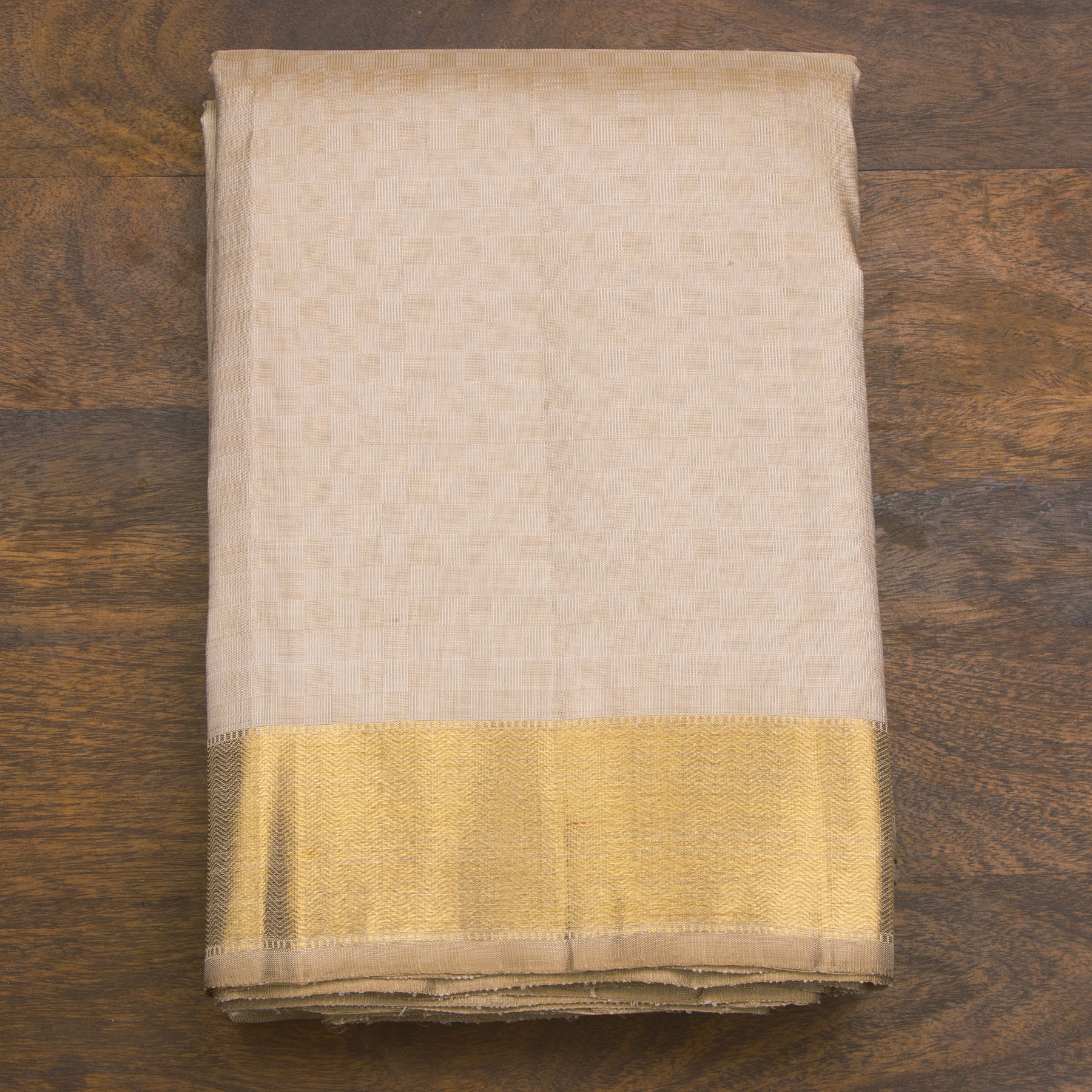 Kanakavalli Kanjivaram Silk Angavastram CO-ORD 25-109-AF001-04944 - Folded View