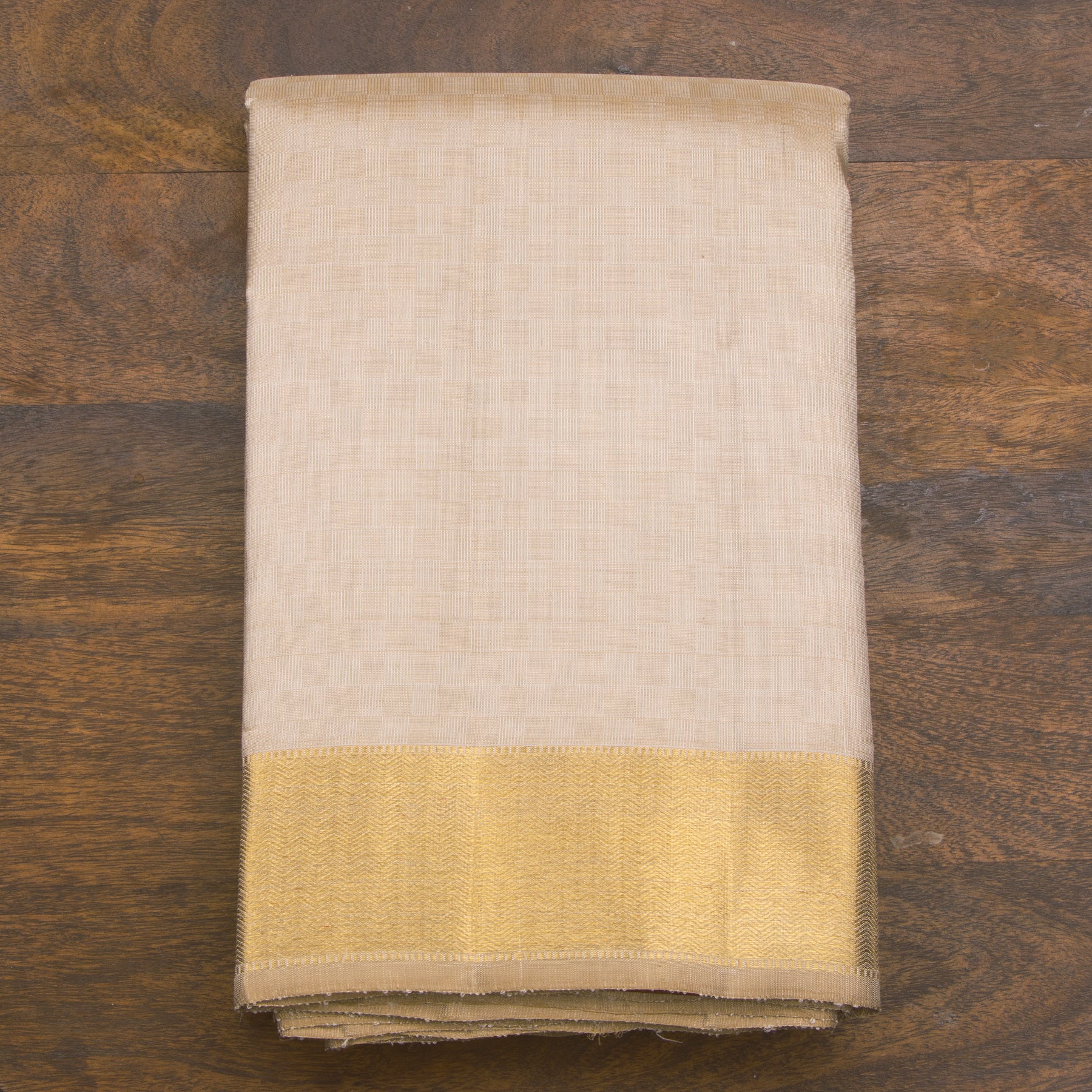 Kanakavalli Kanjivaram Silk Angavastram CO-ORD 25-109-AF001-04945 - Folded View