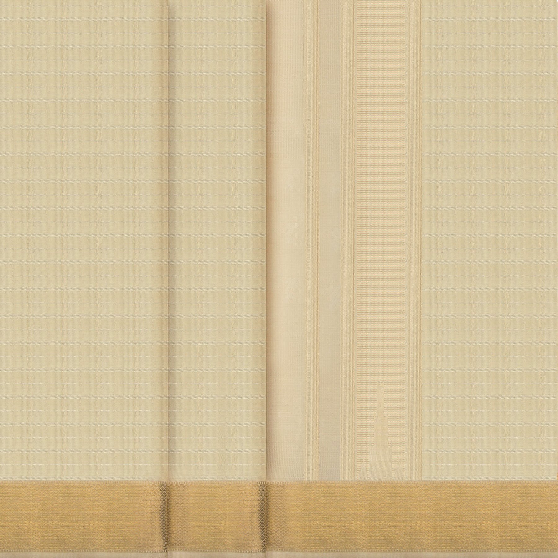 Kanakavalli Kanjivaram Silk Angavastram CO-ORD 25-109-AF001-04951 - Double Pleated View