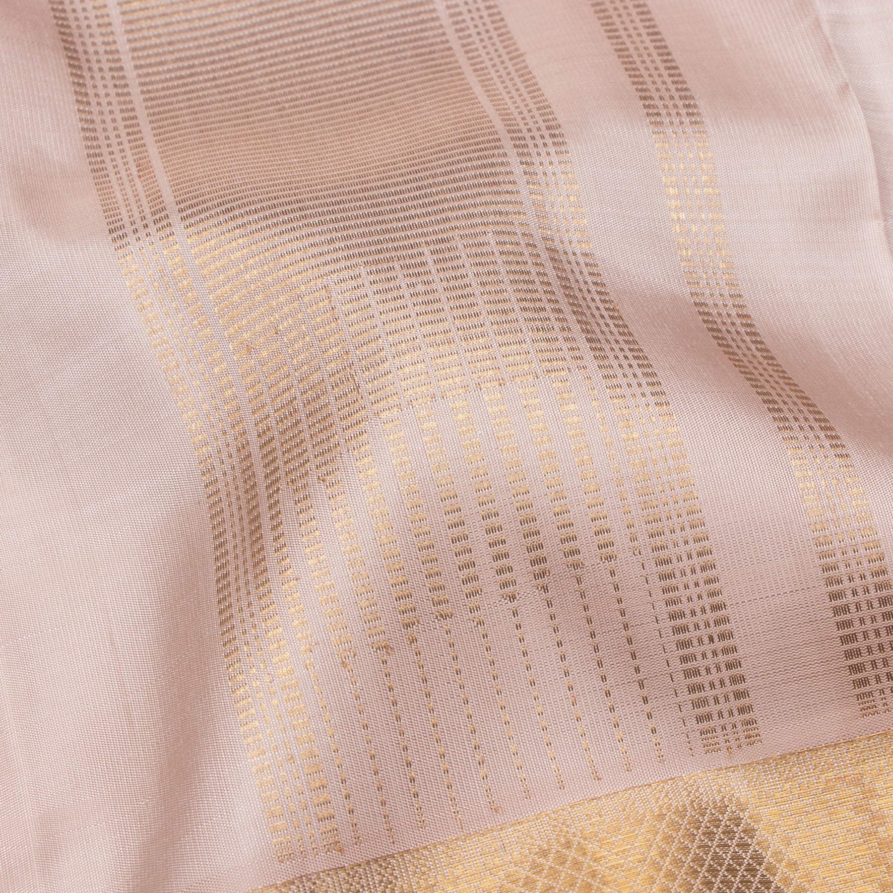 Kanakavalli Kanjivaram Silk Angavastram CO-ORD 25-109-AF001-04958 - Fabric View