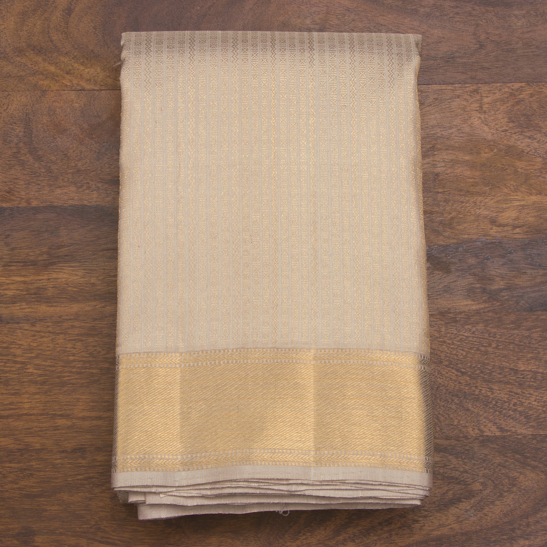 Kanakavalli Kanjivaram Silk Angavastram CO-ORD 25-109-AF001-05431 - Folded View