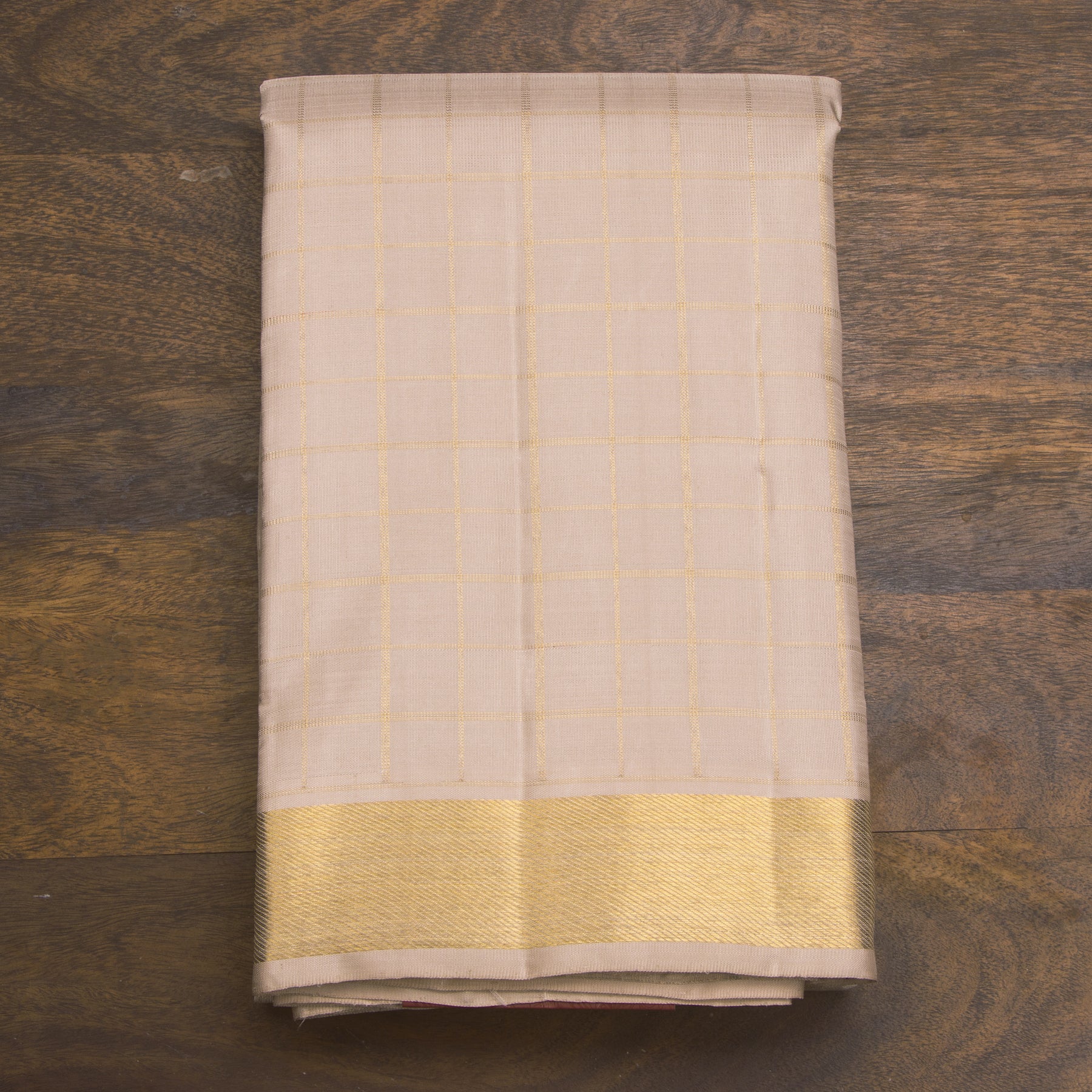 Kanakavalli Kanjivaram Silk Angavastram CO-ORD 25-109-AF001-05434 - Folded View