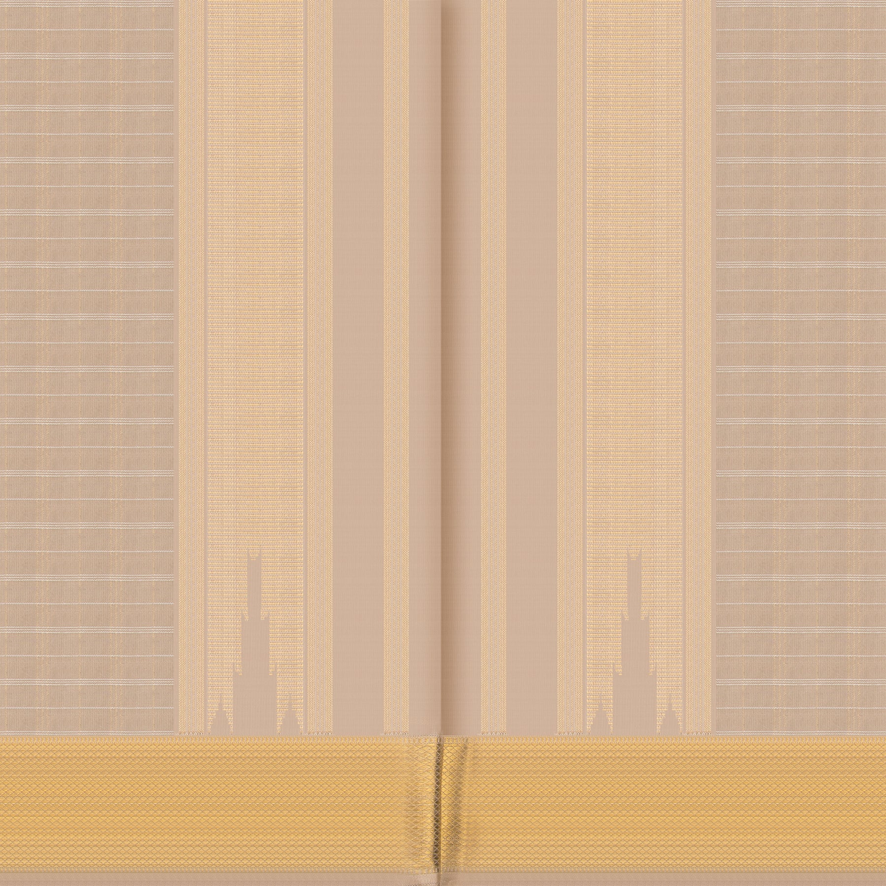 Kanakavalli Kanjivaram Silk Angavastram CO-ORD 25-109-AF001-05437 - Angavastram View