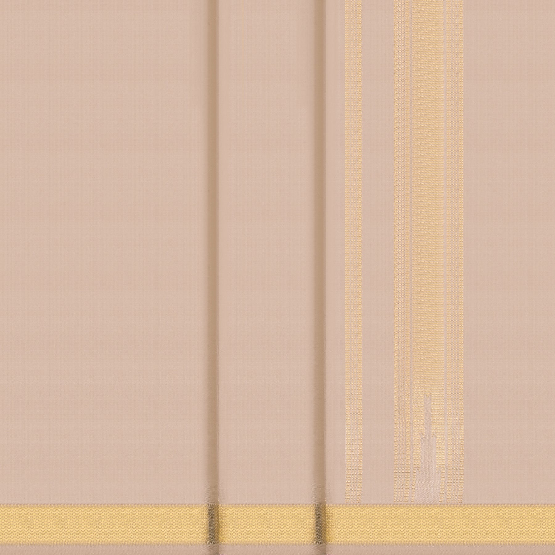 Kanakavalli Kanjivaram Silk Angavastram CO-ORD 25-109-AF001-05443 - Double Pleated View