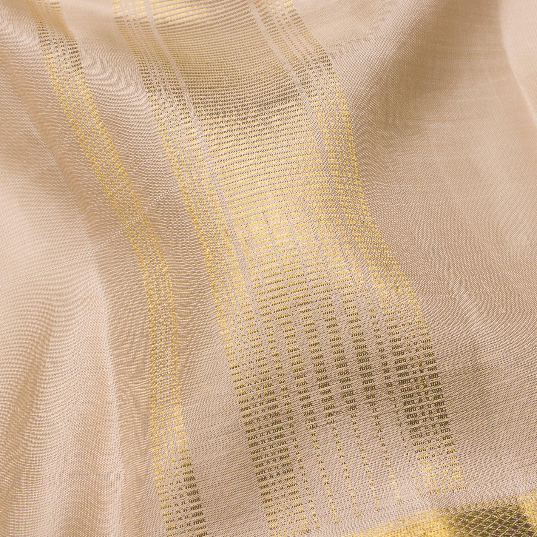 Kanakavalli Kanjivaram Silk Angavastram CO-ORD 25-109-AF001-05444 - Detailed Fabric View 