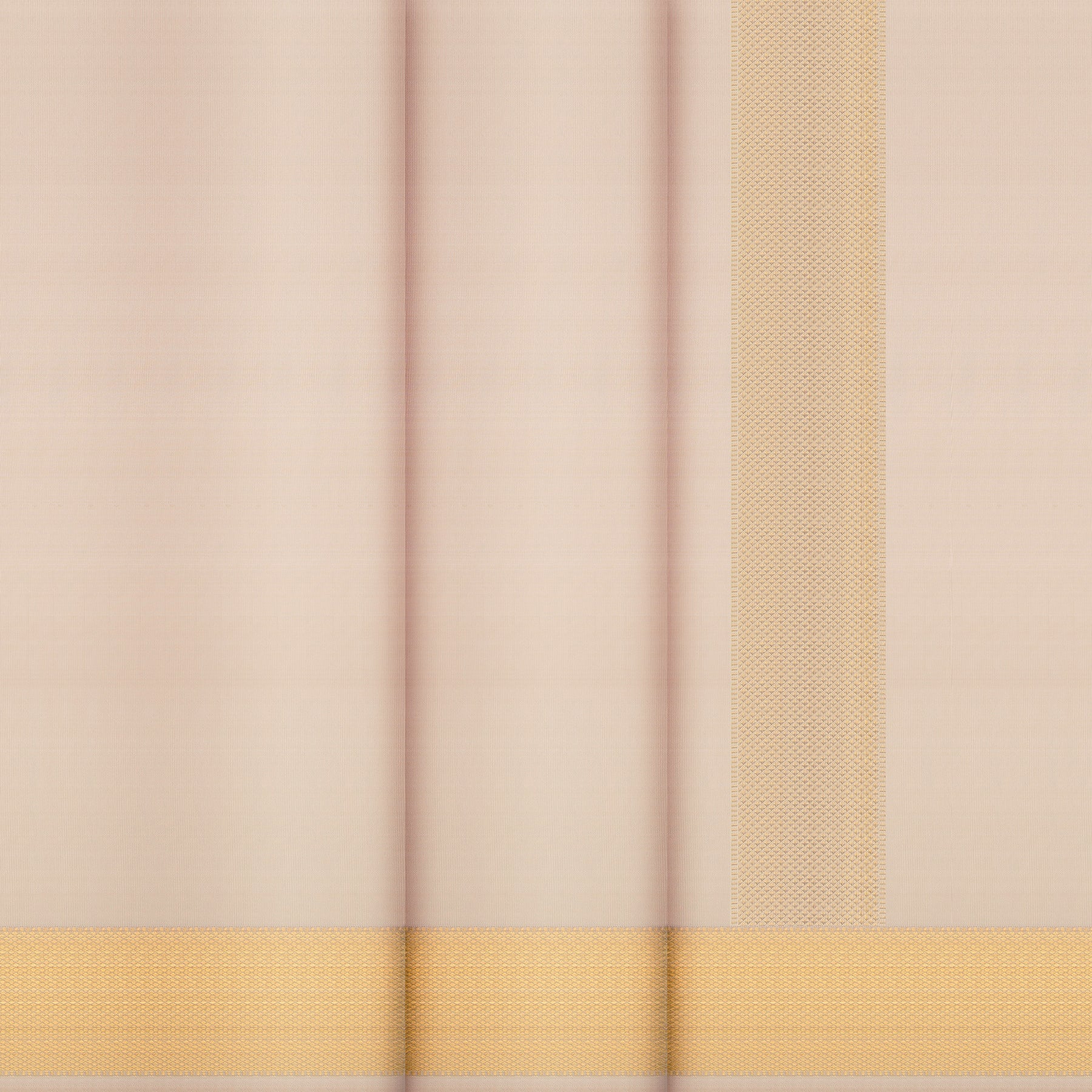 Kanakavalli Kanjivaram Silk Angavastram CO-ORD 25-109-AF001-05448 - Double Pleated View