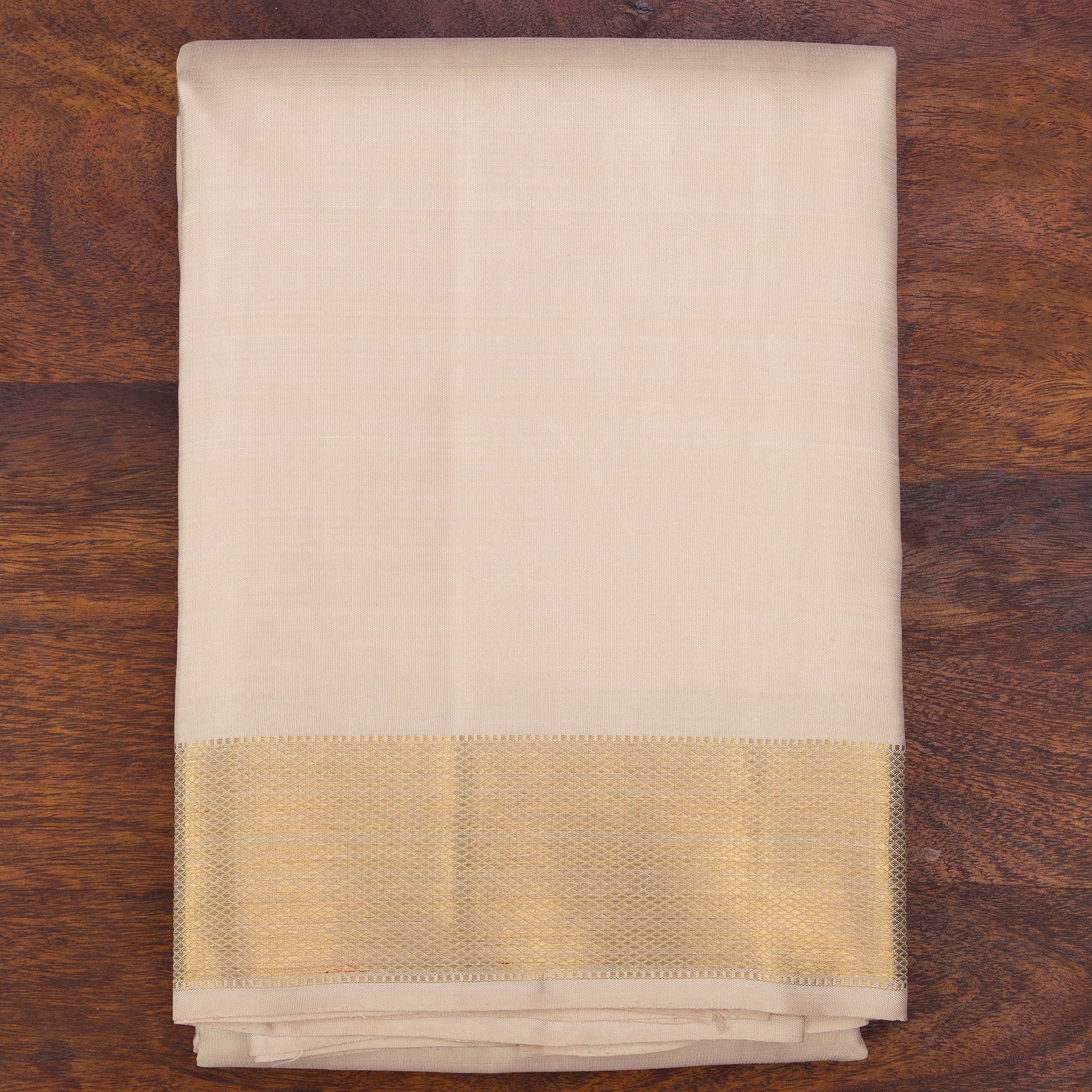 Kanakavalli Kanjivaram Silk Angavastram CO-ORD 25-109-AF001-05448 - Folded View