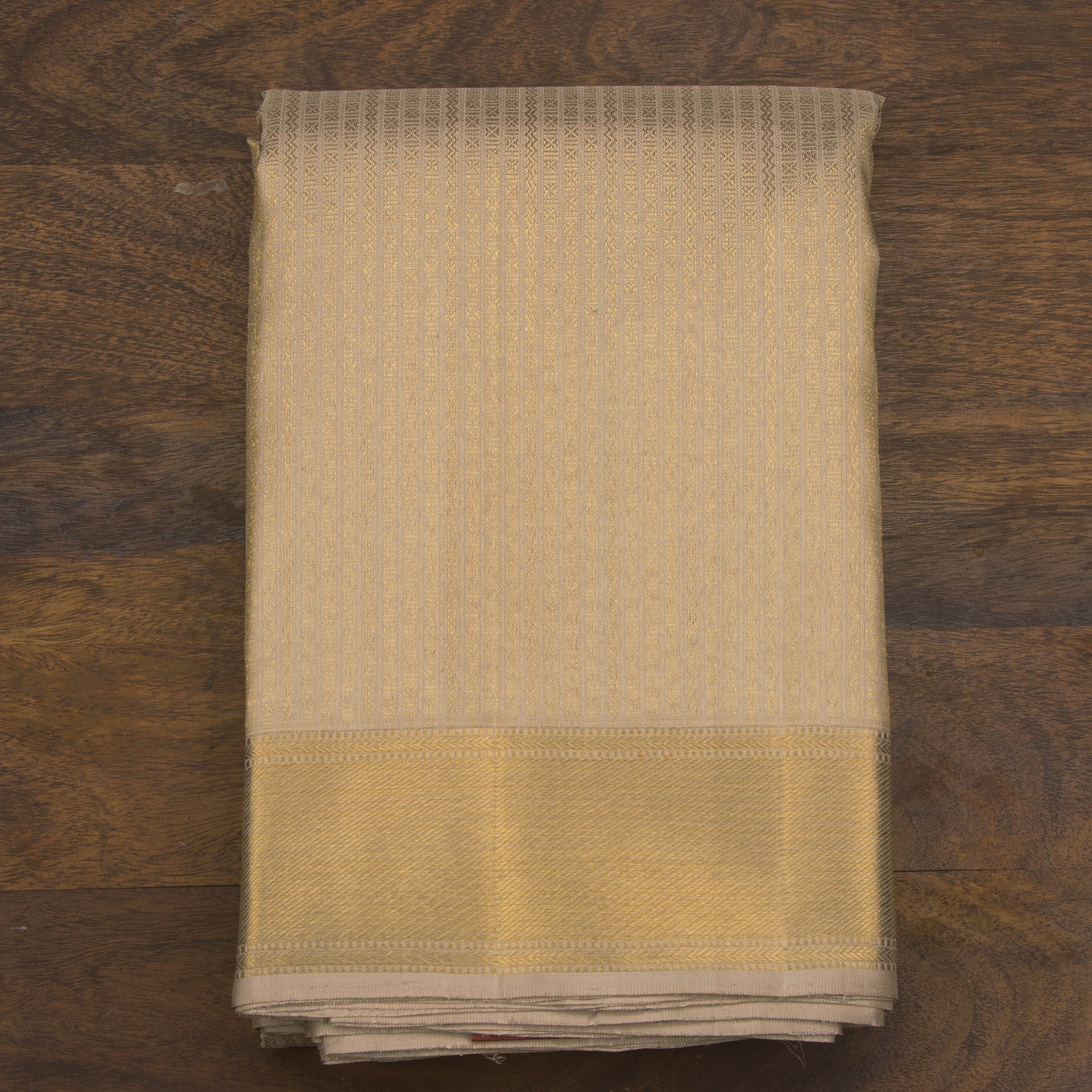 Kanakavalli Kanjivaram Silk Angavastram CO-ORD 25-109-AF001-05916 - Folded View