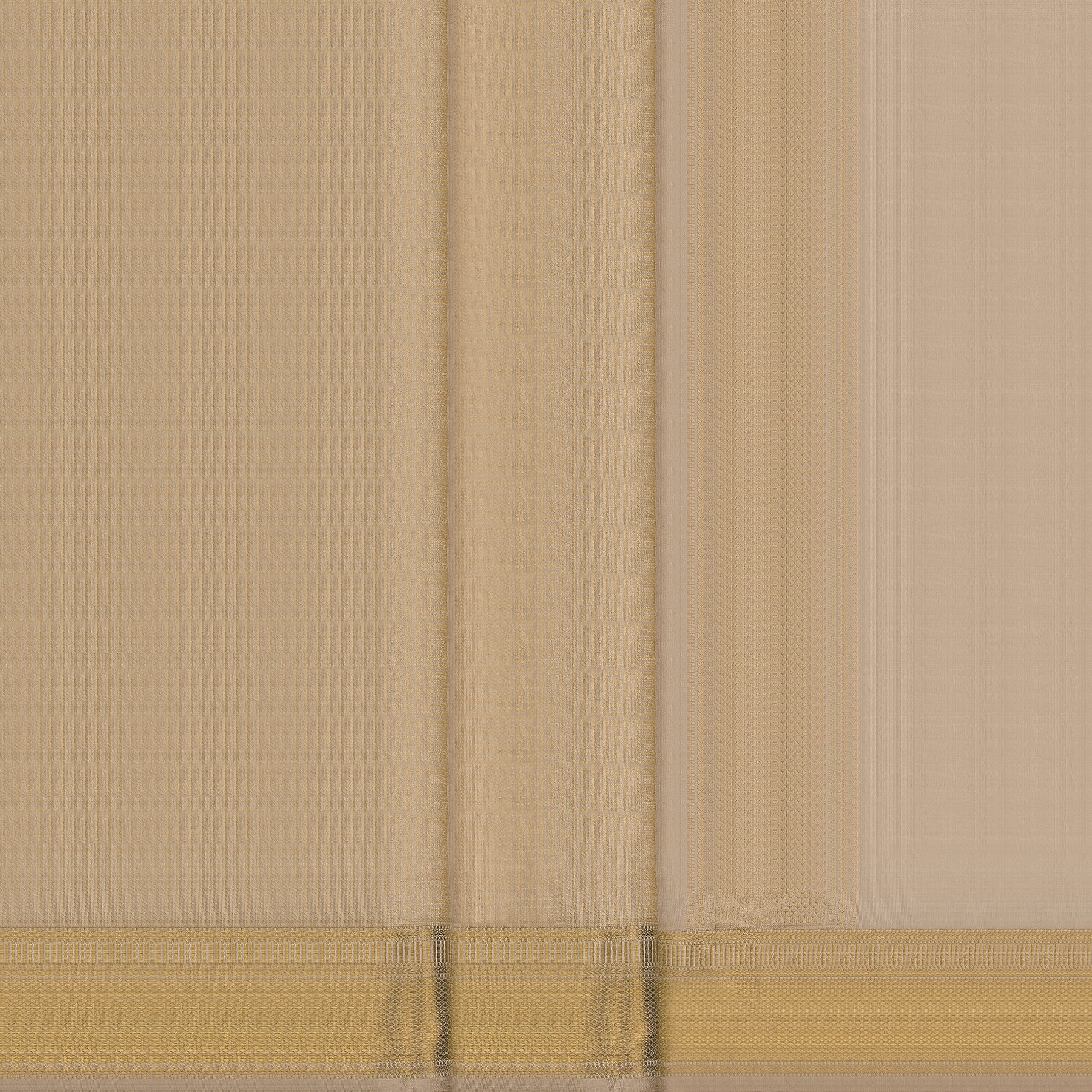 Kanakavalli Kanjivaram Silk Angavastram CO-ORD 25-109-AF001-05917 - Double Pleated View