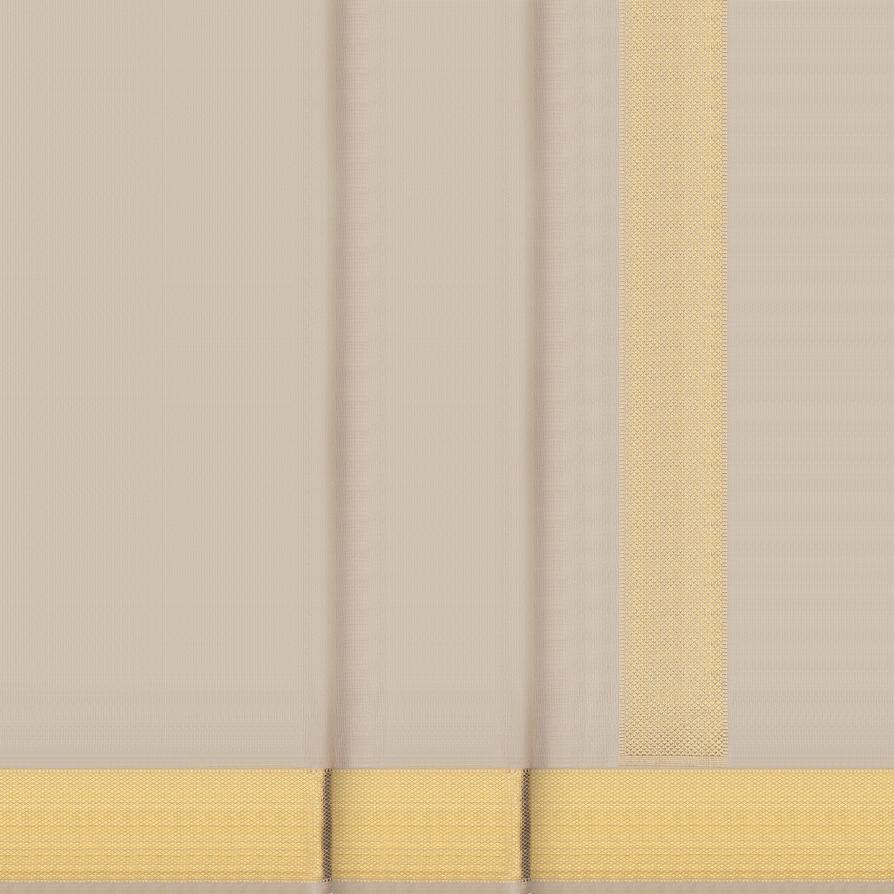 Kanakavalli Kanjivaram Silk Angavastram CO-ORD 25-109-AF001-09693 - Double Pleated View