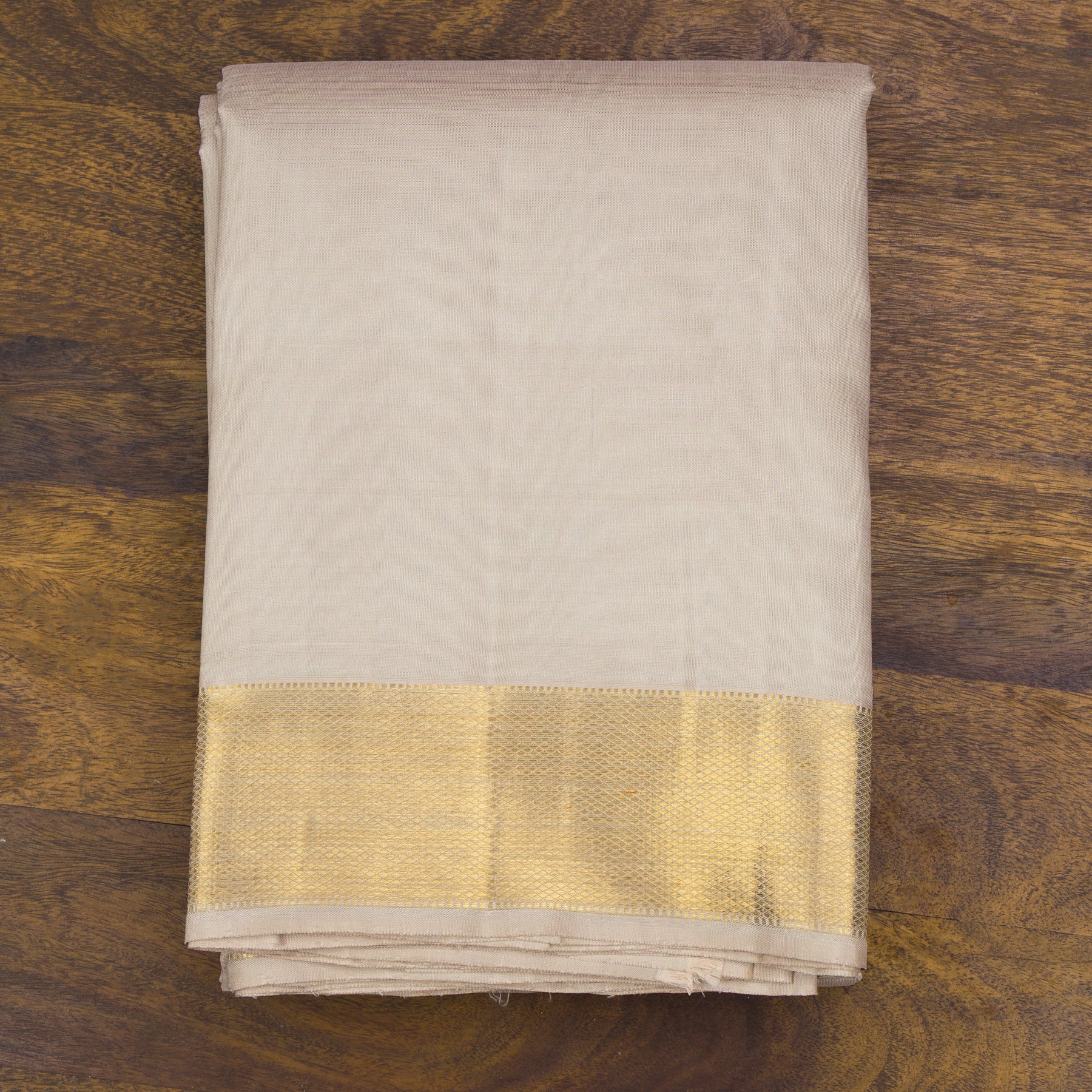Kanakavalli Kanjivaram Silk Angavastram CO-ORD 25-109-AF001-09693 - Folded View