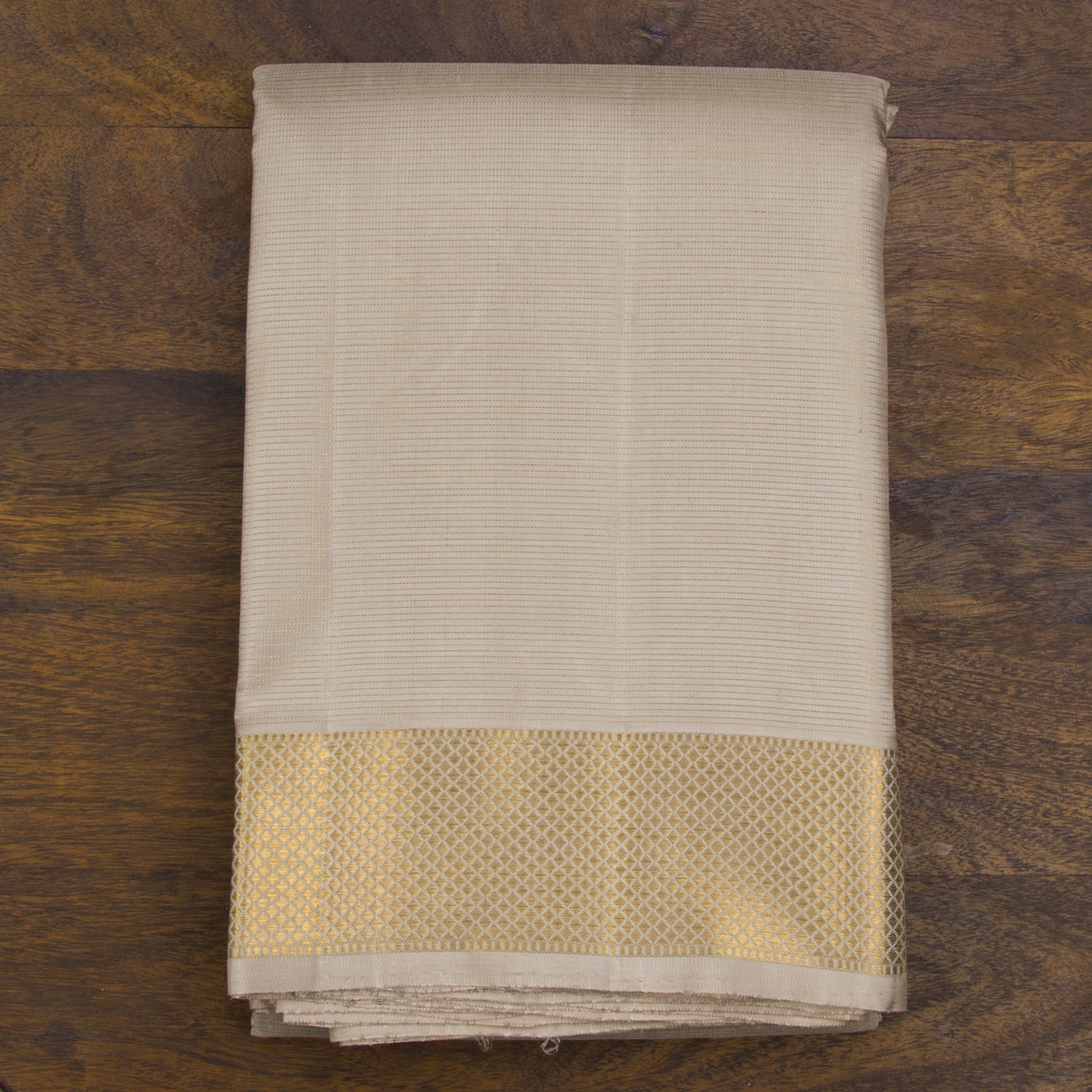 Kanakavalli Kanjivaram Silk Angavastram CO-ORD 25-109-AF001-09699 - Folded View