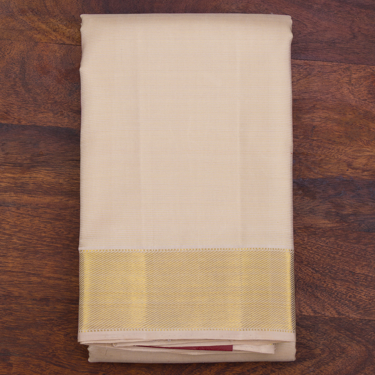 Kanakavalli Kanjivaram Silk Angavastram CO-ORD 25-109-AF001-09702 - Folded View