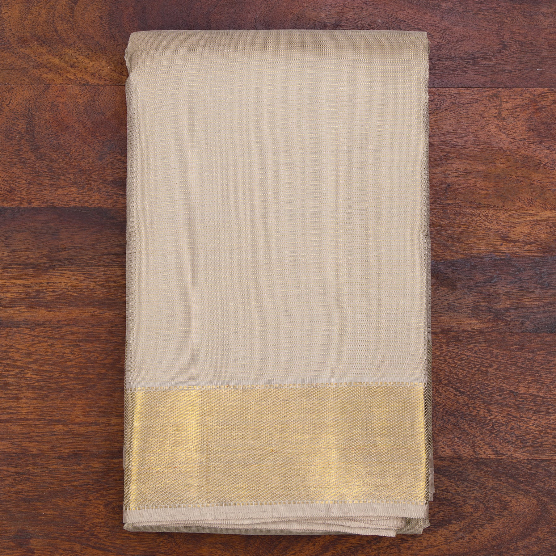 Kanakavalli Kanjivaram Silk Angavastram CO-ORD 25-109-AF001-09704 - Folded View