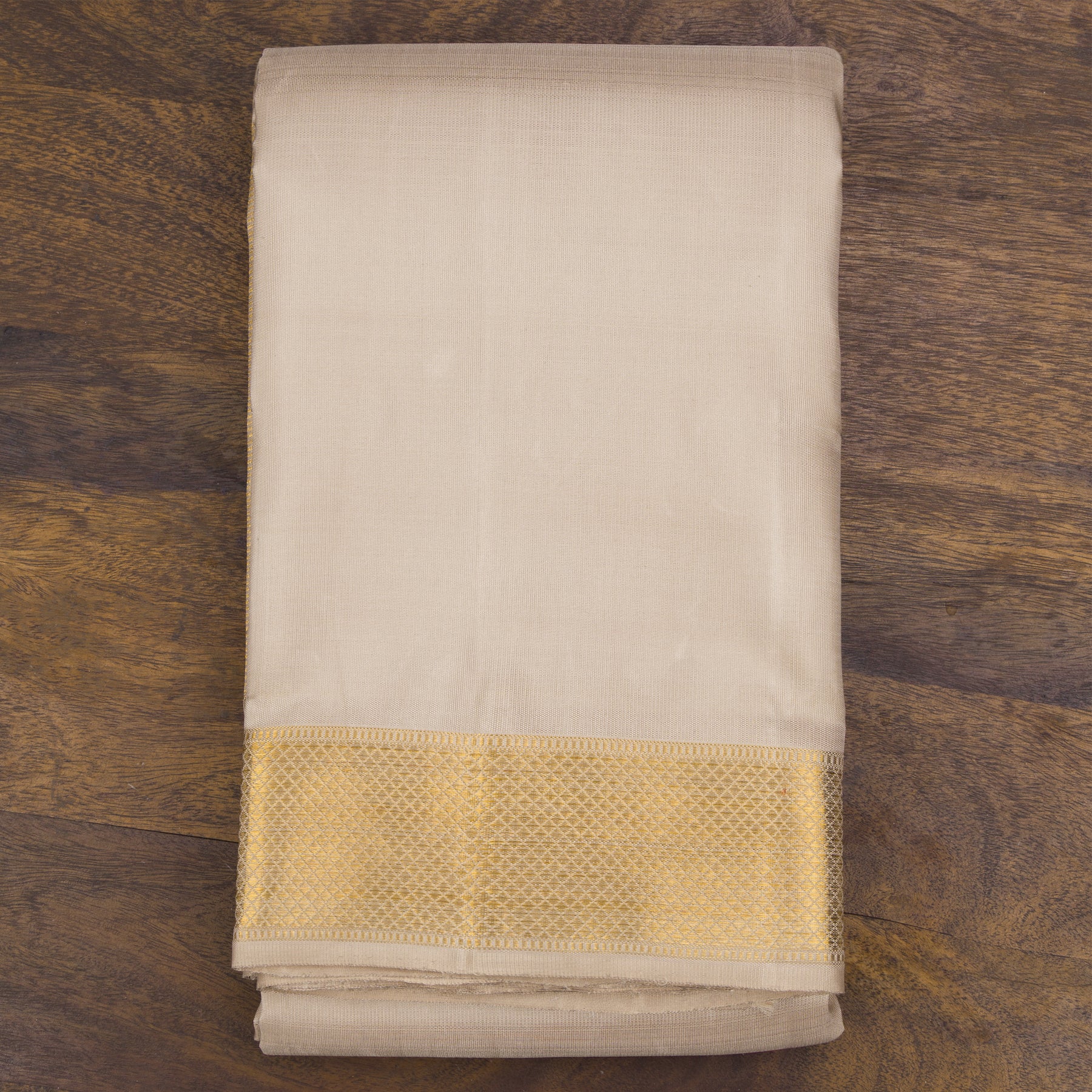 Kanakavalli Kanjivaram Silk Angavastram CO-ORD 25-109-AF001-09707 - Folded View