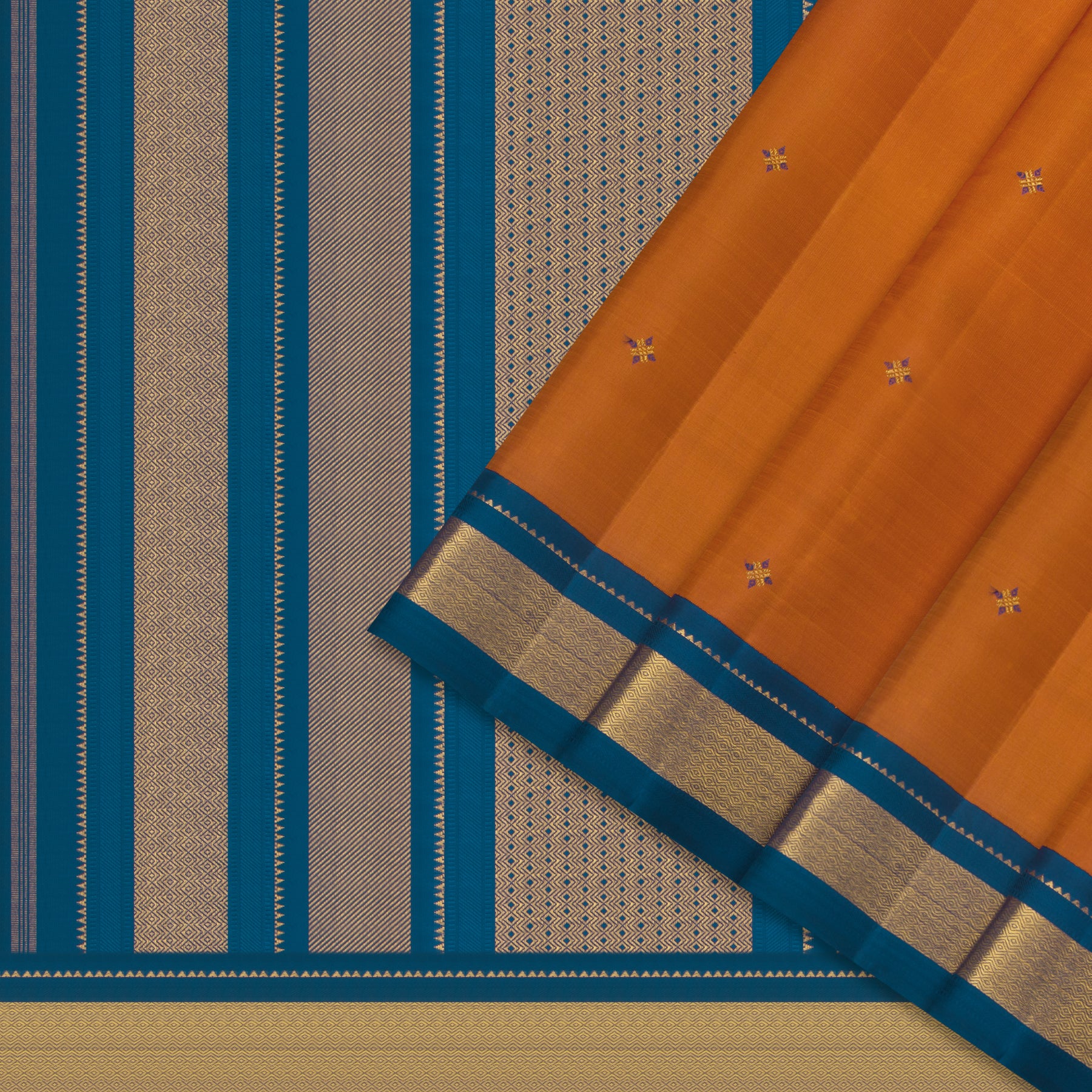 Kanakavalli Kanjivaram Silk Sari 25-109-HS001-03509 - Cover View 