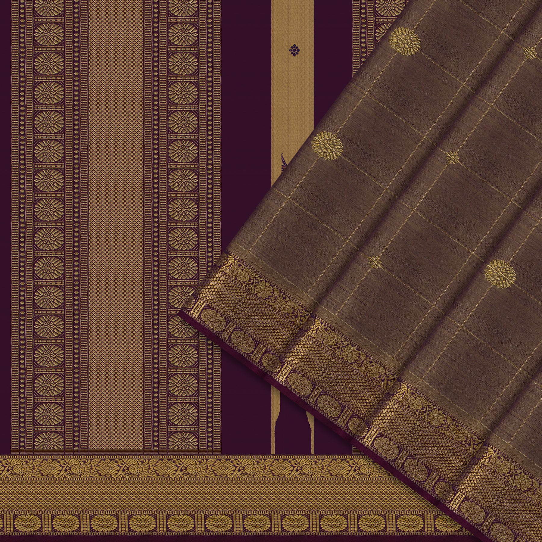 Kanakavalli Kanjivaram Silk Sari 25-109-HS001-03516 - Cover View 