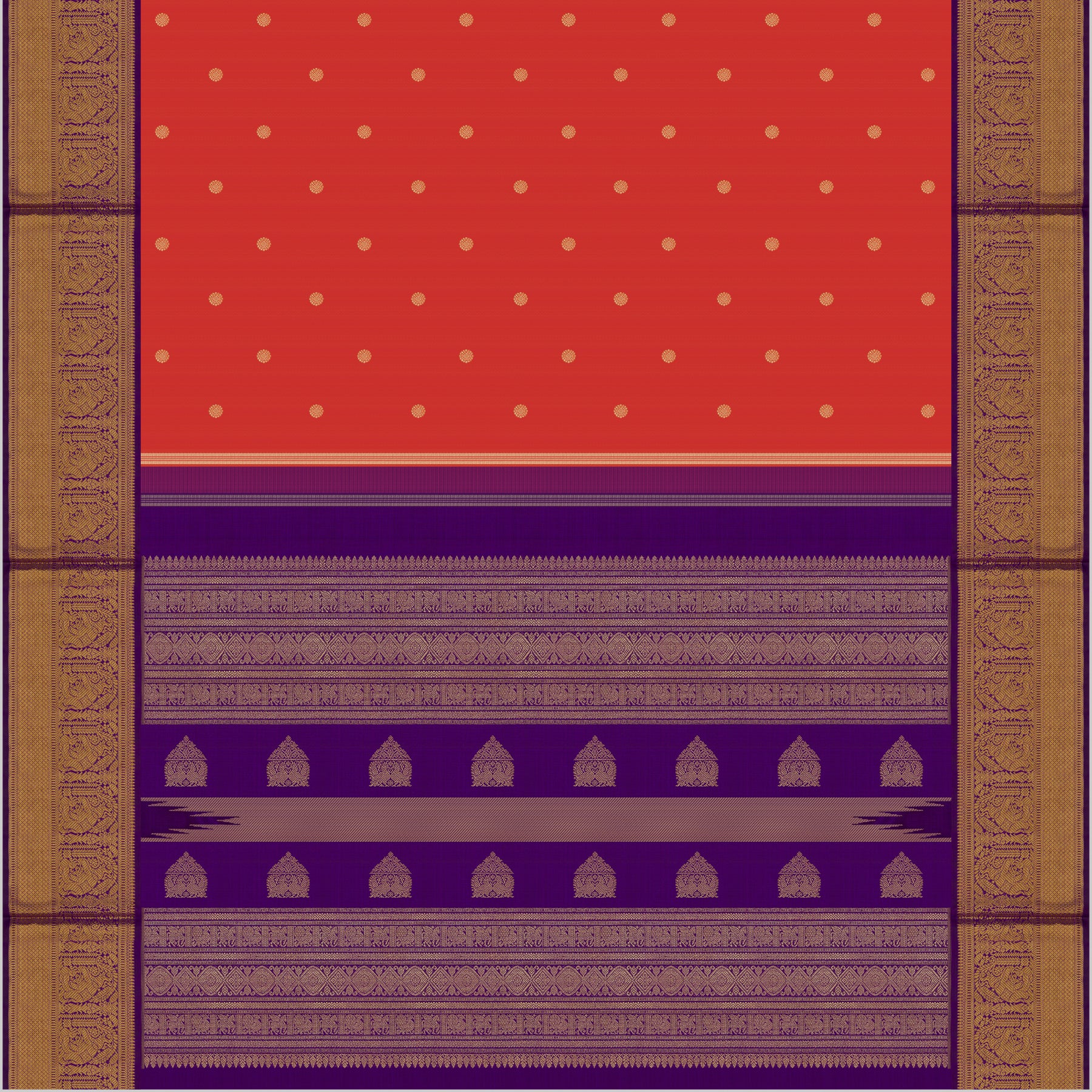 Kanakavalli Kanjivaram Silk Sari 25-109-HS001-03524 - Full View