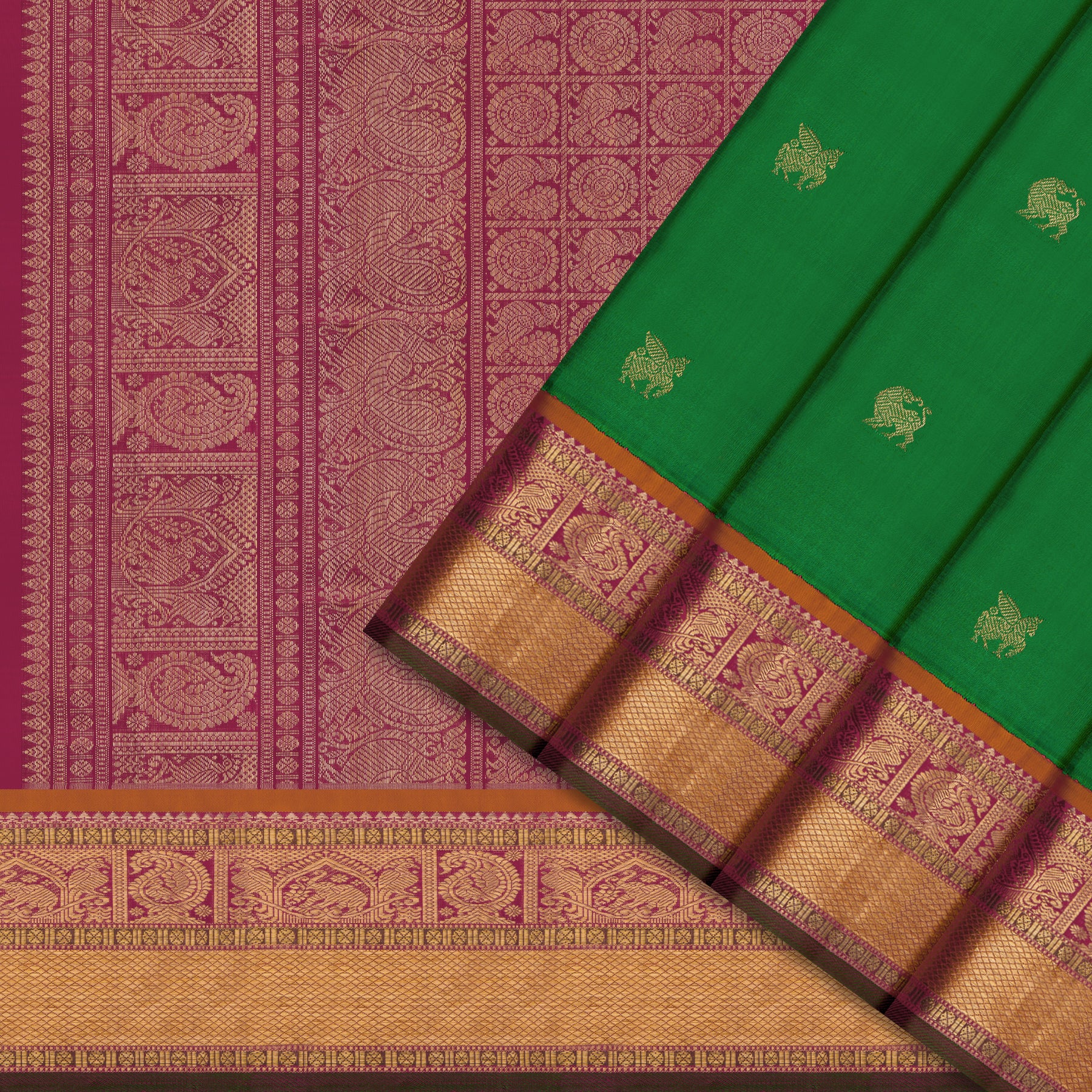 Kanakavalli Kanjivaram Silk Sari 25-109-HS001-09618 - Cover View