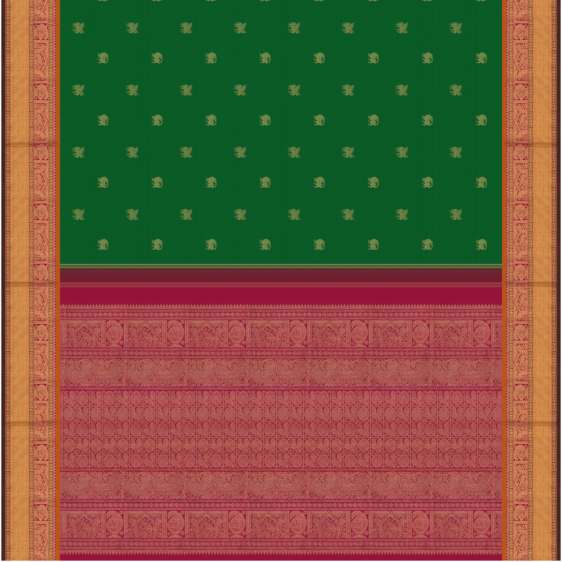 Kanakavalli Kanjivaram Silk Sari 25-109-HS001-09618 - Full View