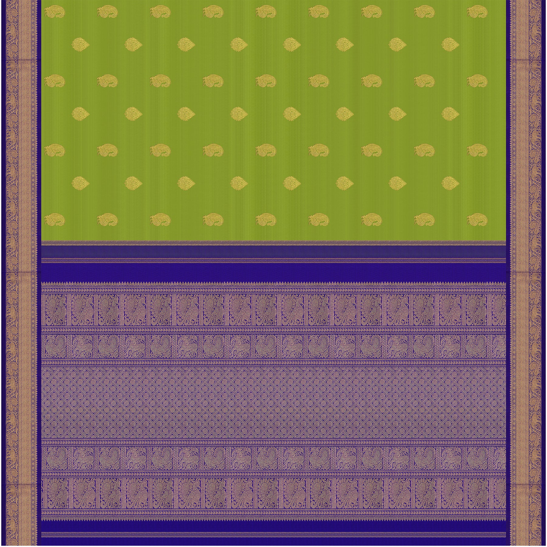 Kanakavalli Kanjivaram Silk Sari 25-109-HS001-09626 - Full View