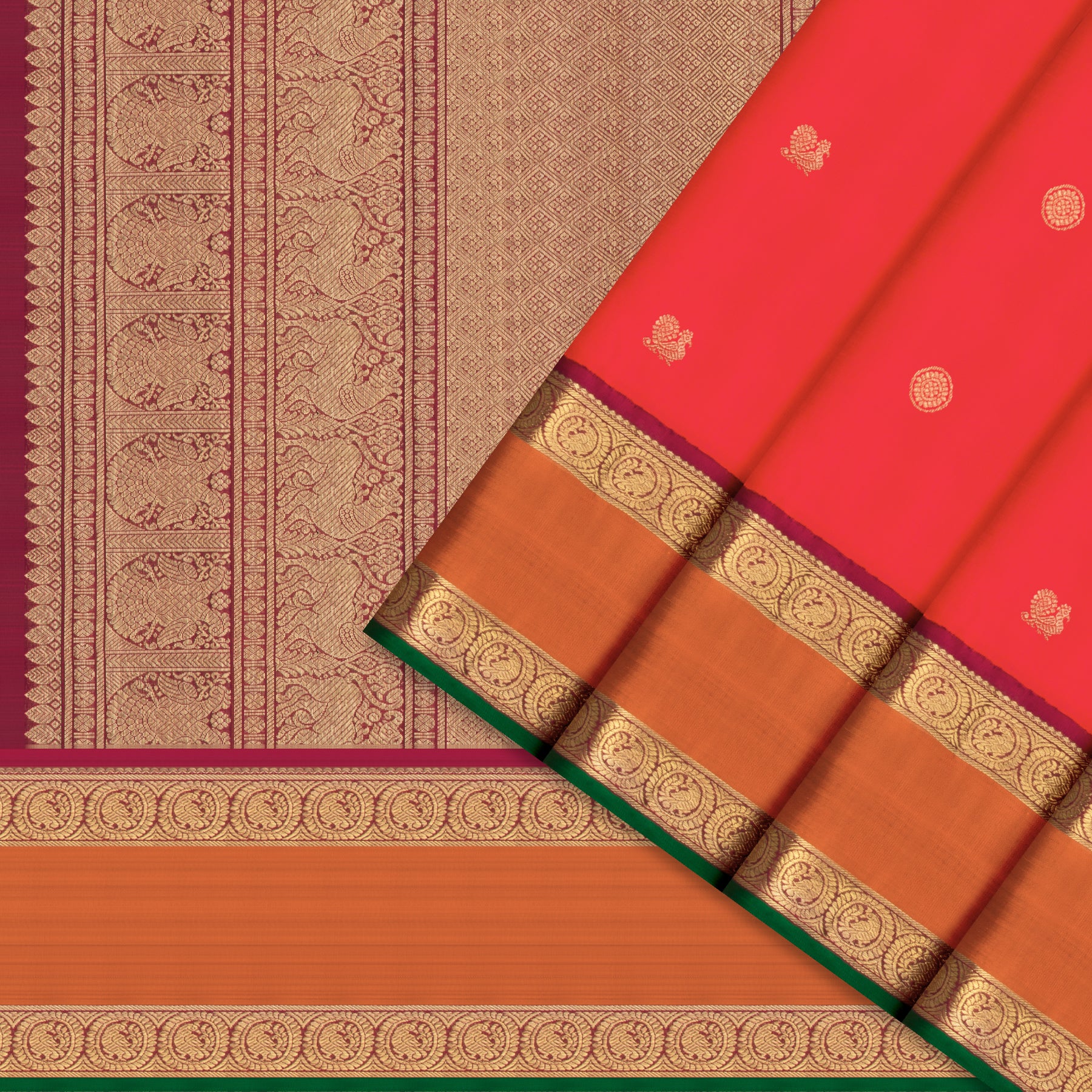 Kanakavalli Kanjivaram Silk Sari 25-109-HS001-09642 - Cover View